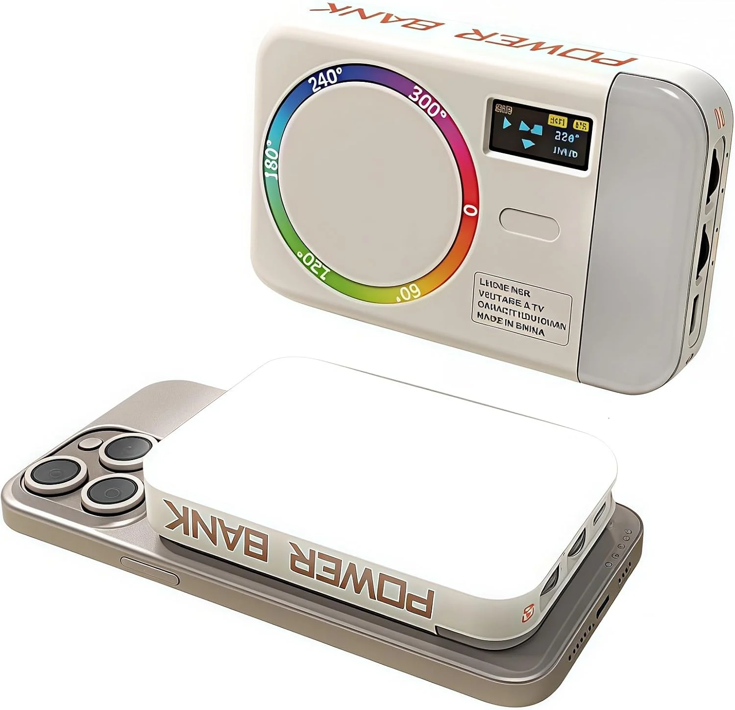 نور دو طرفه RGB تیک تاک با 140 ال ای دی، نور سلفی مغناطیسی قابل حمل 2500-9000K، باتری 4000 میلی آمپر ساعتی با رنگ کامل و 26 افکت برای عکاسی/ولاگ نویسی پخش زنده