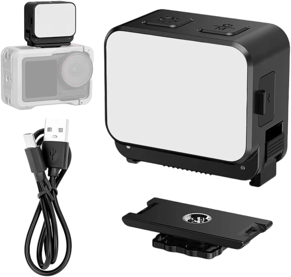 نور ال ای دی کوچک ELEPHANTBOAT® برای فیلمبرداری و نورپردازی عکاسی دوربین اکشن نور ال ای دی کوچک ELEPHANTBOAT® برای فیلمبرداری و نورپردازی عکاسی دوربین اکشن