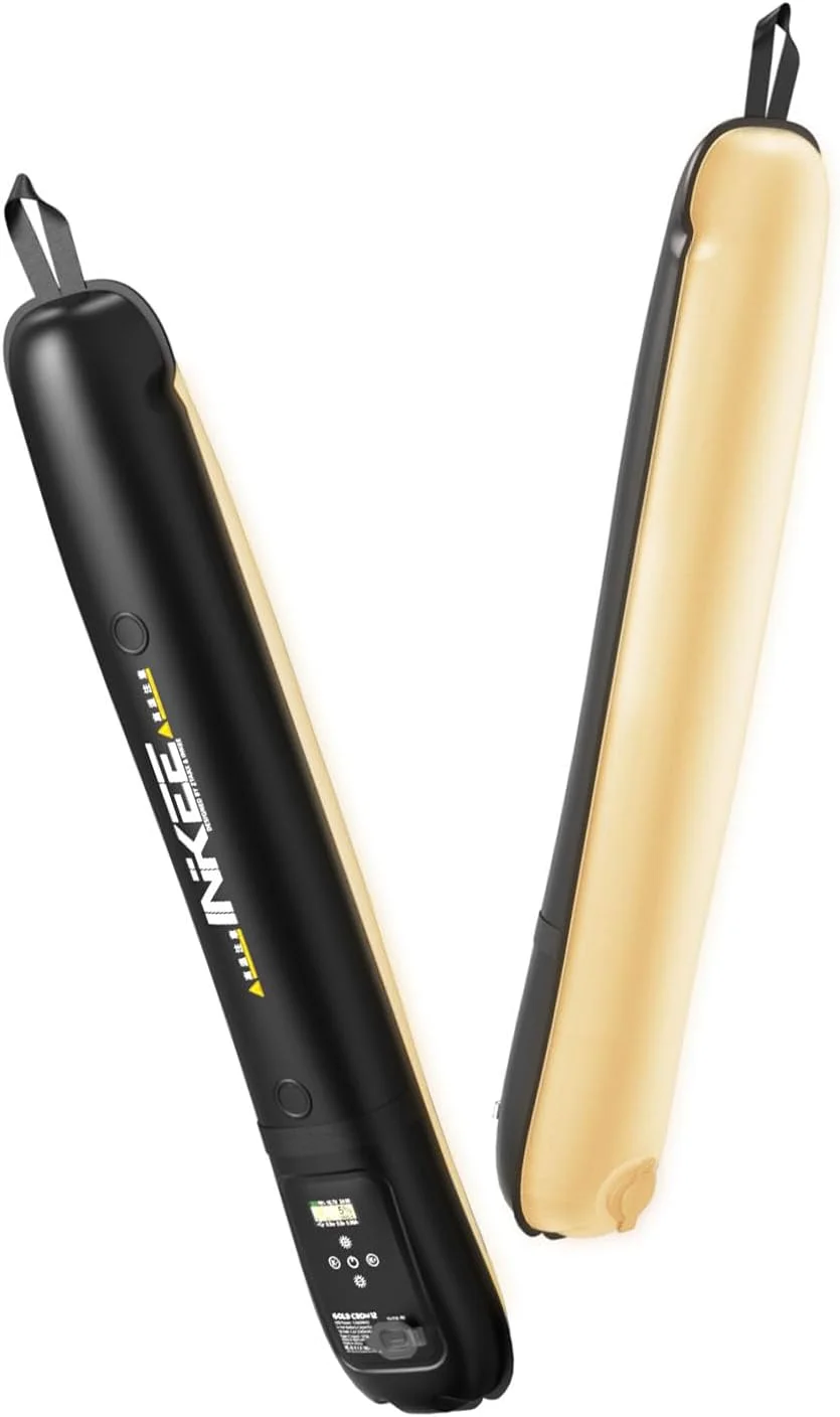 چراغ ویدئویی LED بادی Fawoonu GC12، میله نور ستونی هوا دستی 12 وات، نورپردازی عکاسی قابل تنظیم 2700K-6500K، نور نرم LED انعطاف پذیر، ضد آب IP66، باتری داخلی با قابلیت جذب