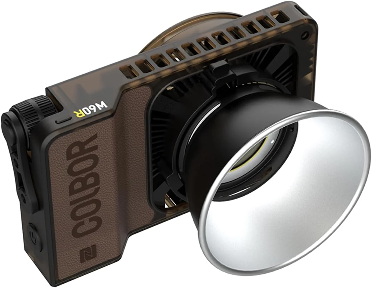 نور ویدئویی جیبی RGB مدل Fawoonu W60R، نور پرکننده LED عکاسی 60 واتی، 2700K-6500K با قابلیت تنظیم نور، کنترل از طریق اپلیکیشن برای پخش زنده ویدئویی