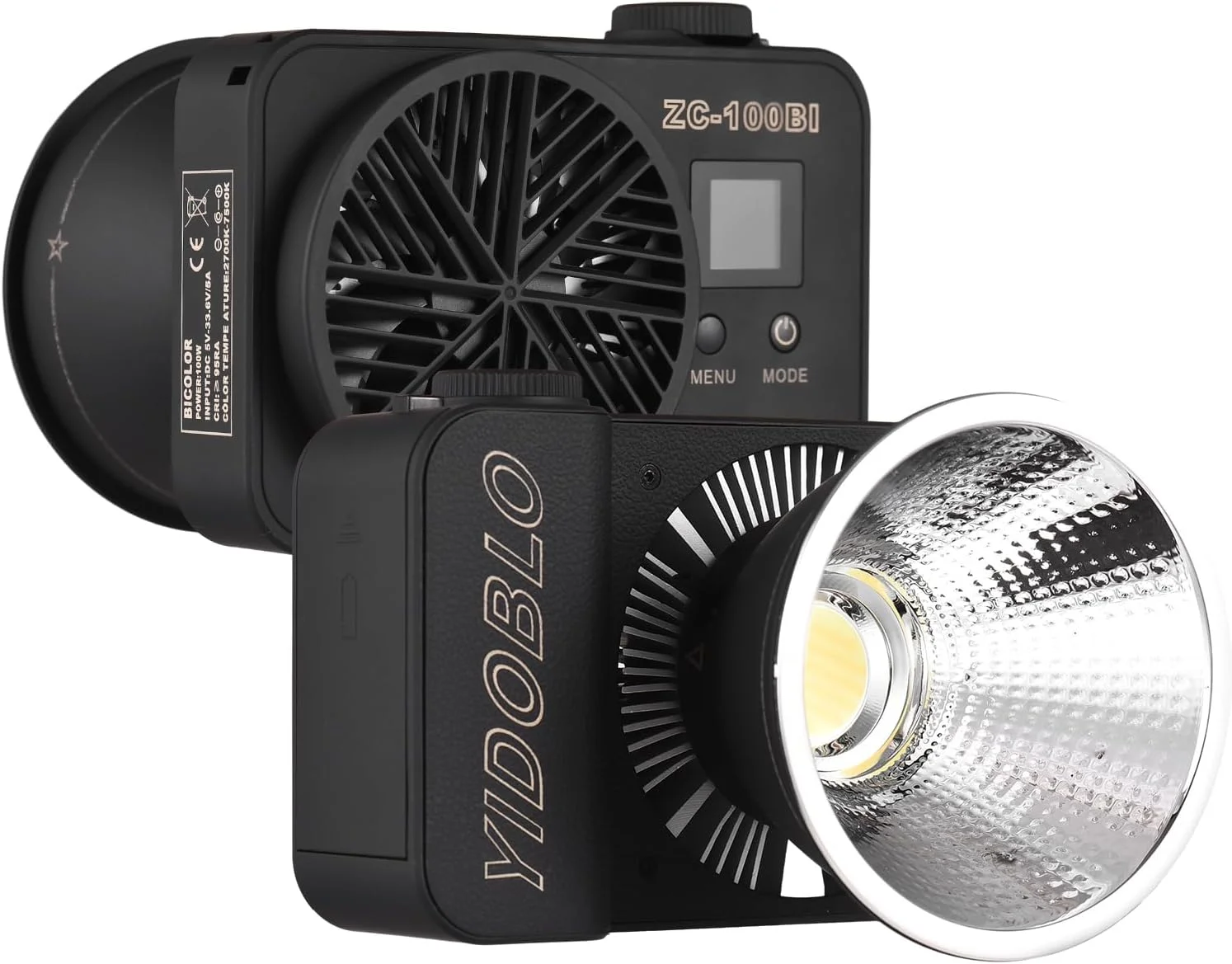 نور ویدئویی دو رنگ مینی Fawoonu COB، نور عکاسی 2700K-7500K با قابلیت تنظیم نور، 10 جلوه FX، کنترل برنامه با بازتابنده برای عکاسی پرتره، محصول، عروسی، ویدئو، پخش زنده