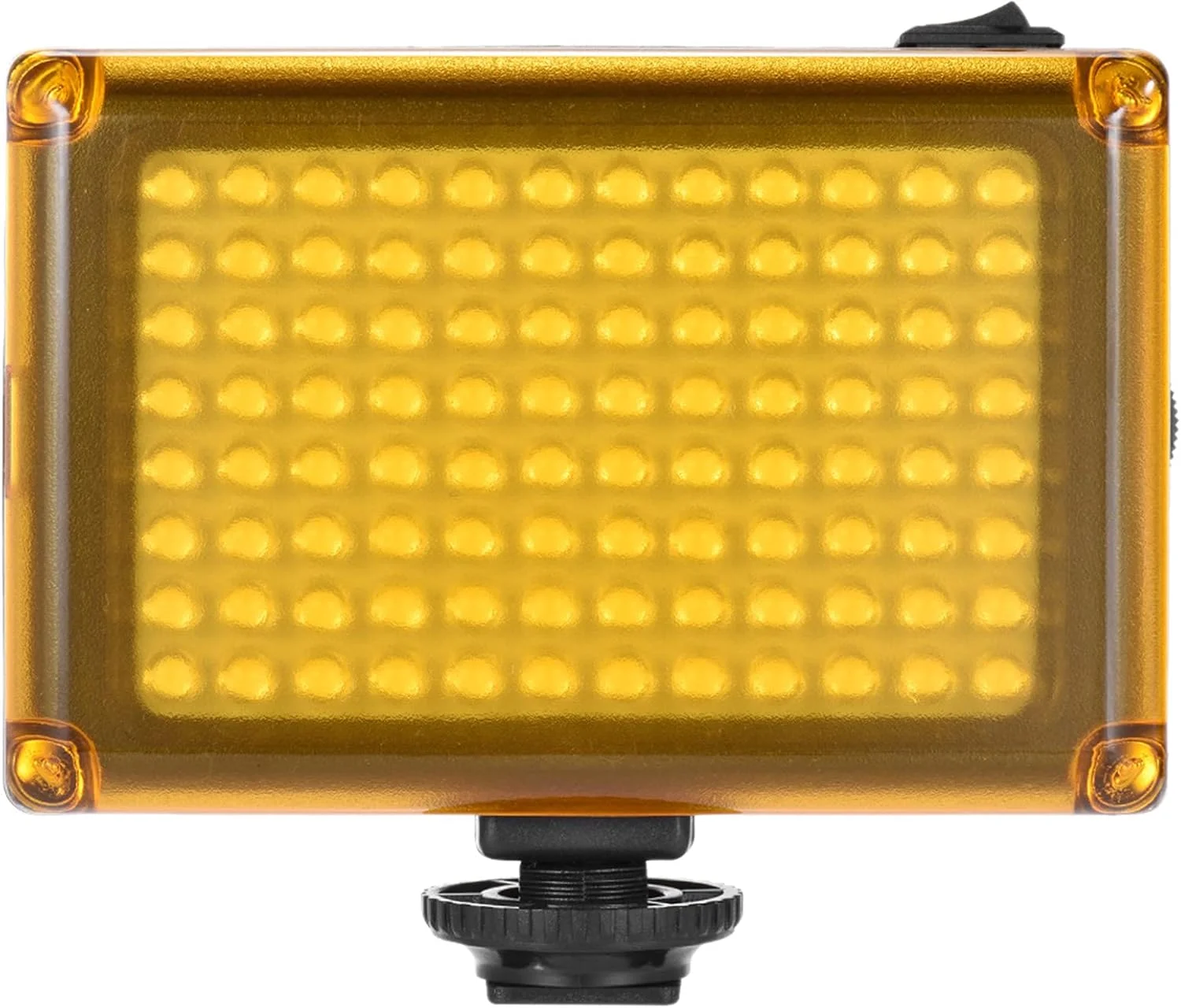 پنل نور LED کوچک قابل حمل Fawoonu مدل AD-96 با دمای رنگ 5400K و 3200K و فیلترهای سفید و نارنجی برای دوربین های DSLR کانن و نیکون