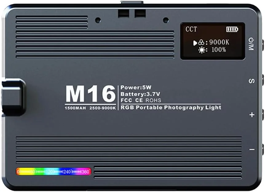 نور ویدئویی LED قابل شارژ 3000-9900K 1500mAh، پنل نور نرم، قابل شارژ با Type-C، نورپردازی قابل حمل برای عکاسی، لامپ پرکننده نور قابل تنظیم برای عکاسی و کنفرانس ویدئویی