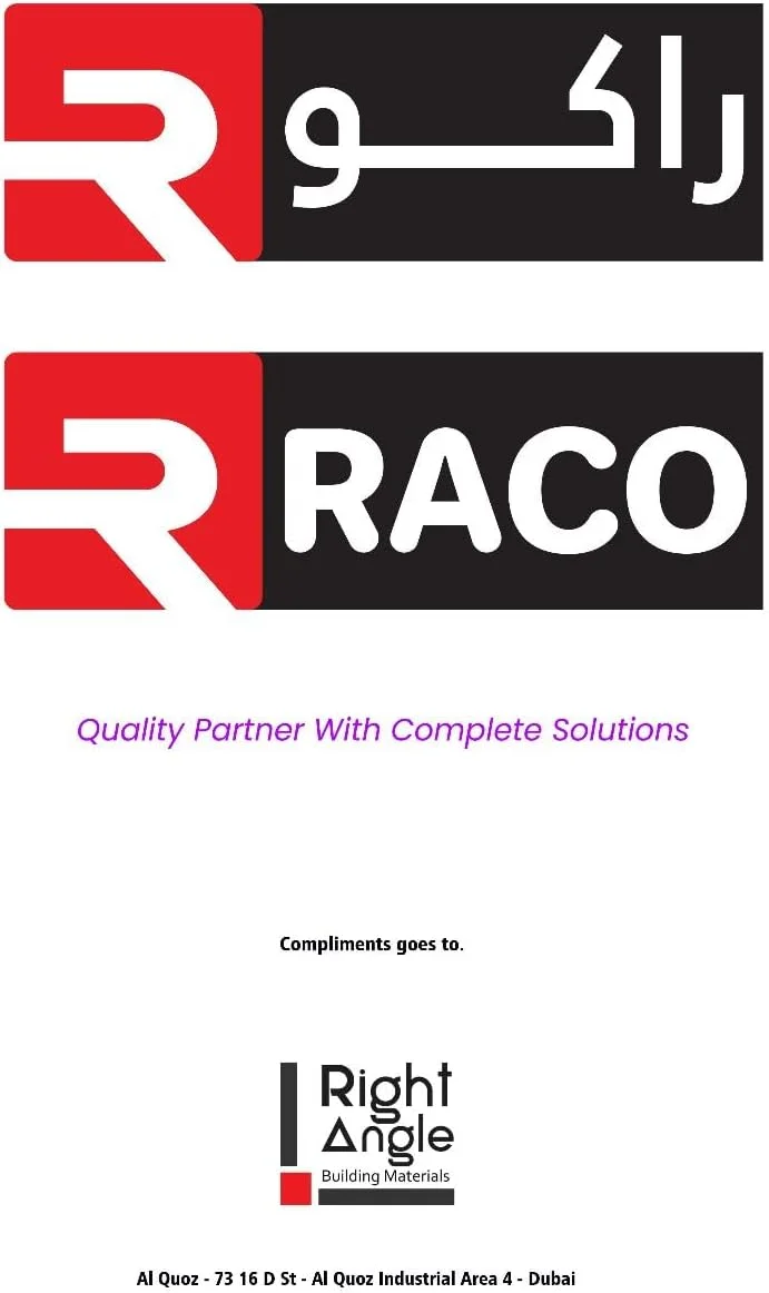 پد ضد لرزش RACO - پدهای عایق لرزش لاستیکی/چوب پنبه ای 45CMx45CMx7/8