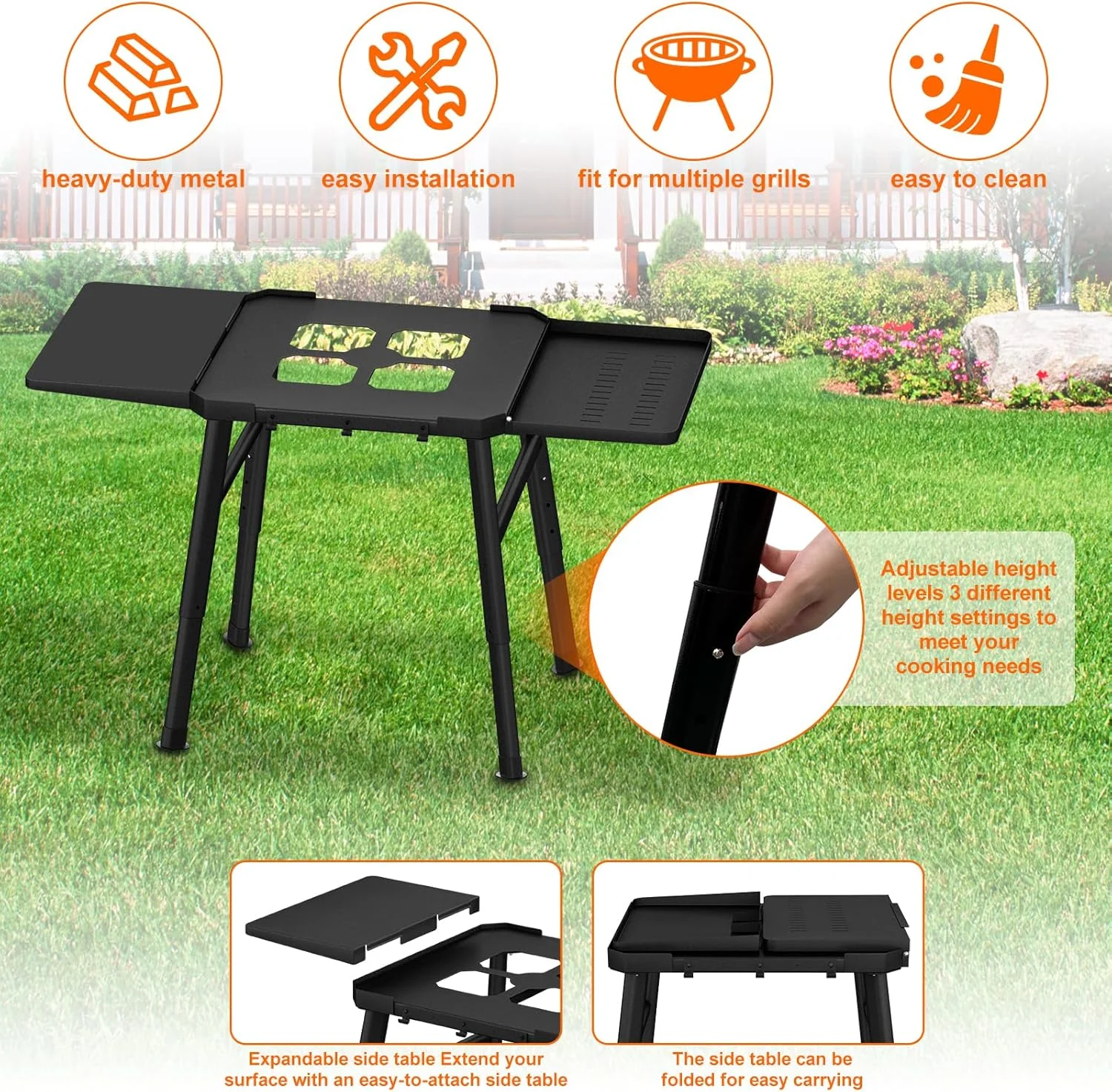 پایه گریل برای نینجا وودفایر، میز فر پیتزا برای باربیکیو در فضای باز، پایه گریل باربیکیو برای فر پیتزا ضد آب فضای باز نینجا، چرخ دستی گریل باربیکیو فلزی پایه گریل برای نینجا وودفایر، میز فر پیتزا برای باربیکیو در فضای باز، پایه گریل باربیکیو برای فر پیتزا ضد آب فضای باز نینجا، چرخ دستی گریل باربیکیو فلزی