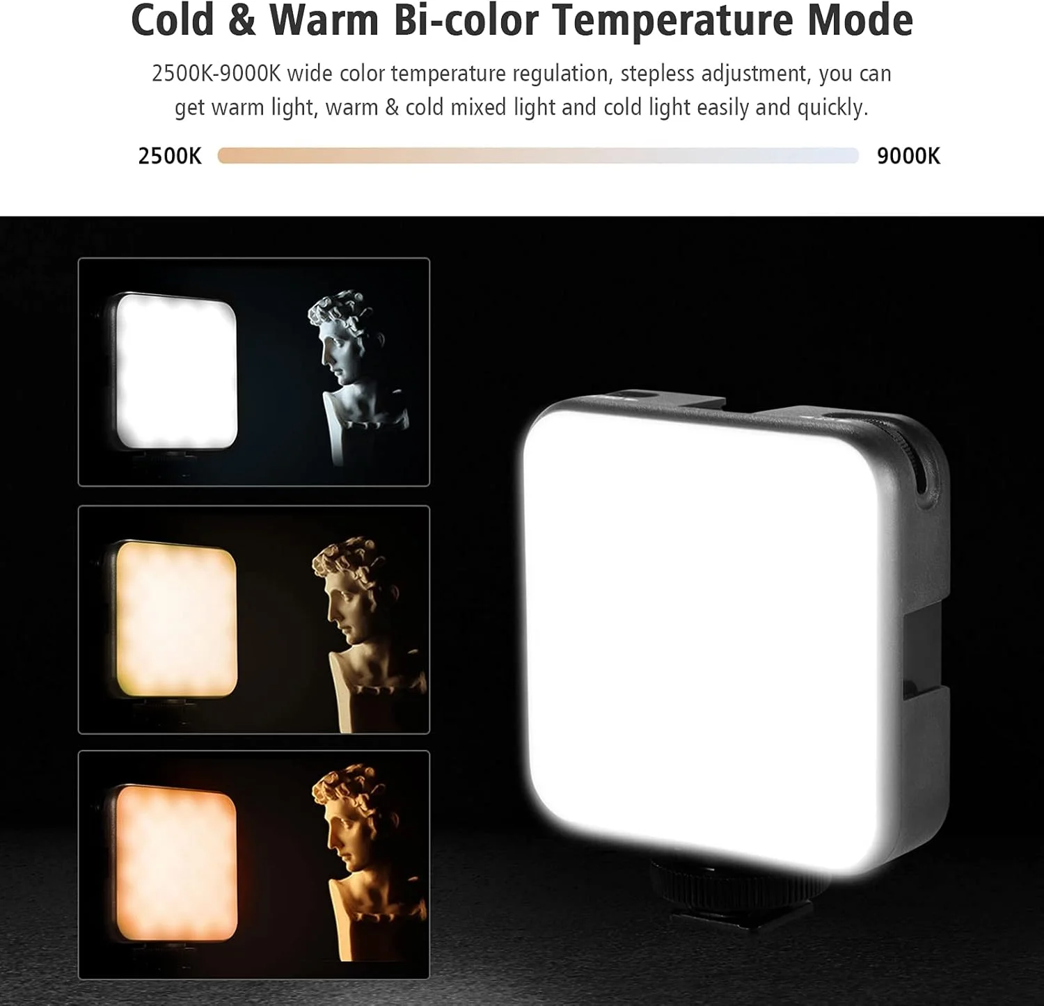 نور ویدئویی کلیپسی مینی RGB مدل Pepisky W64RGB، نور کمکی موبایل، نور کنفرانس ویدئویی تبلت، 2500K-9000K با قابلیت تنظیم نور، 20 جلوه نوری برای جلسه آنلاین، پخش زنده، سلفی نور ویدئویی کلیپسی مینی RGB مدل Pepisky W64RGB، نور کمکی موبایل، نور کنفرانس ویدئویی تبلت، 2500K-9000K با قابلیت تنظیم نور، 20 جلوه نوری برای جلسه آنلاین، پخش زنده، سلفی