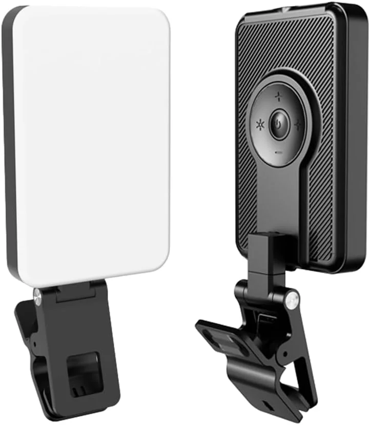 چراغ LED کوچک قابل حمل Pepisky ST-80 مناسب برای عکاسی و ولاگ با باتری 2000mAh، دارای 80 مهره LED با دمای رنگ 3000K-6500K به همراه آداپتور گیره ای و آداپتور 1/4 اینچی برای پخش زنده و عکاسی