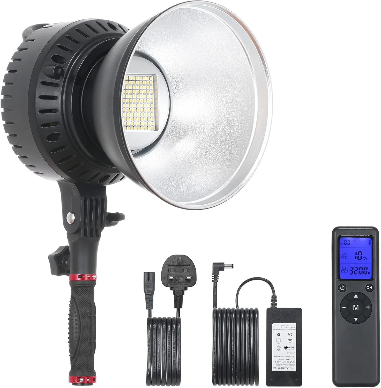 نور استودیویی حرفه ای 60 وات Pepisky، نور ویدئویی LED با دمای دو رنگ 3200K-5600K با مانت بوئنز، محافظ، رفلکتور و کنترل از راه دور برای عکاسی استودیویی، فضای باز، پرتره و ویدئو