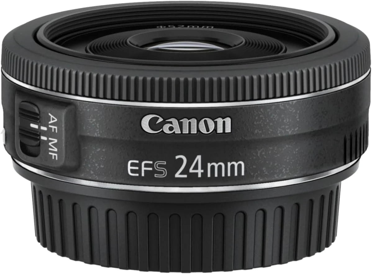 لنز کانن Ef-S2428Stm Ef-S 24mm F/2.8 Stm، مشکی