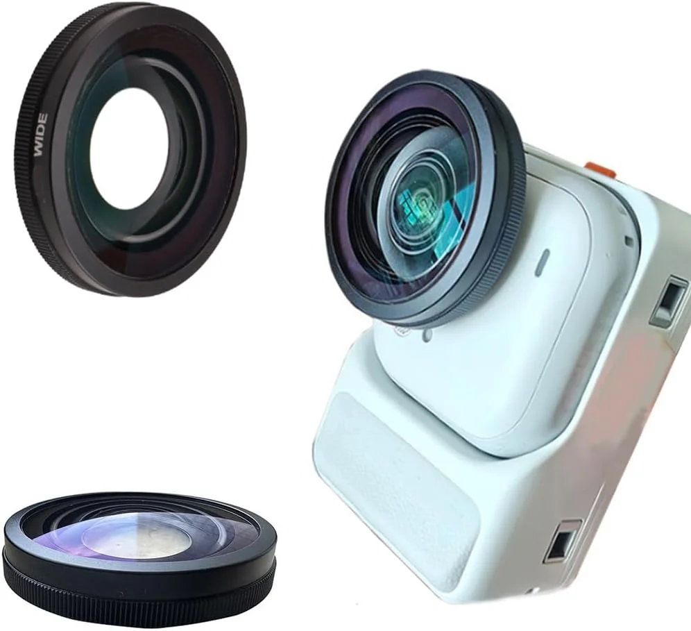 لنز زاویه باز Coyktonty برای Insta360 GO Ultra، شیشه اپتیکال HD با پوشش 2 لایه، دید فوق عریض 185 درجه، ضد خش و سبک