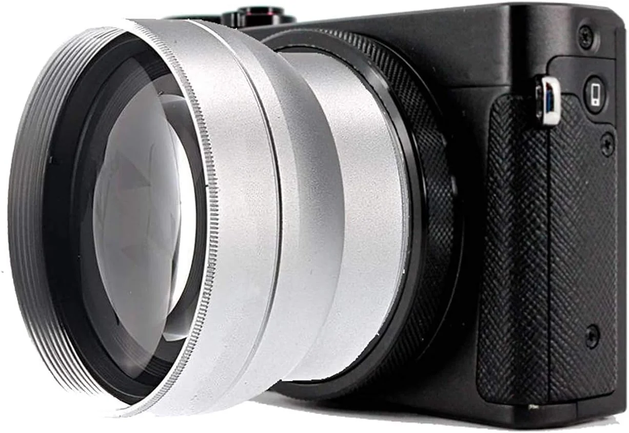 لنز زاویه باز 0.5X دیجیتال Nc برای Canon PowerShot G5X, G7X, G7X Mark II و G7X Mark III (شامل آداپتور لنز و موارد دیگر)