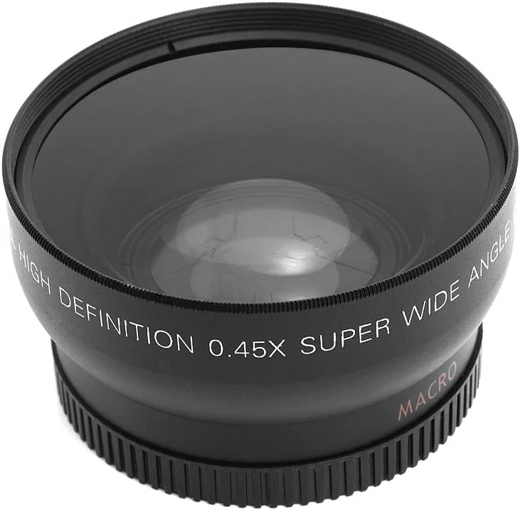 لنز زاویه باز 52 میلی‌متری (برای نیکون) 0.45X با کیفیت بالا و ماکرو برای دوربین‌های DSLR نیکون