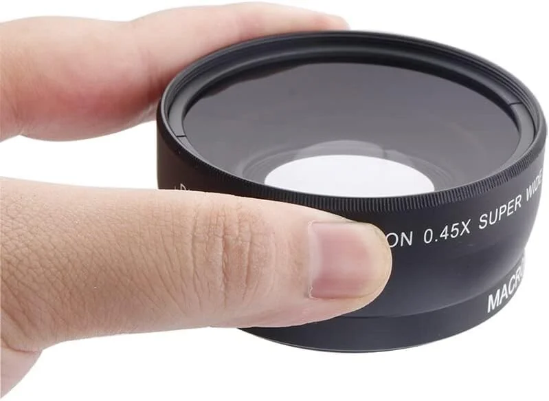 لنز زاویه باز 58 میلی‌متری سازگار با کانن، ماکرو با کیفیت بالا برای دوربین‌های DSLR کانن