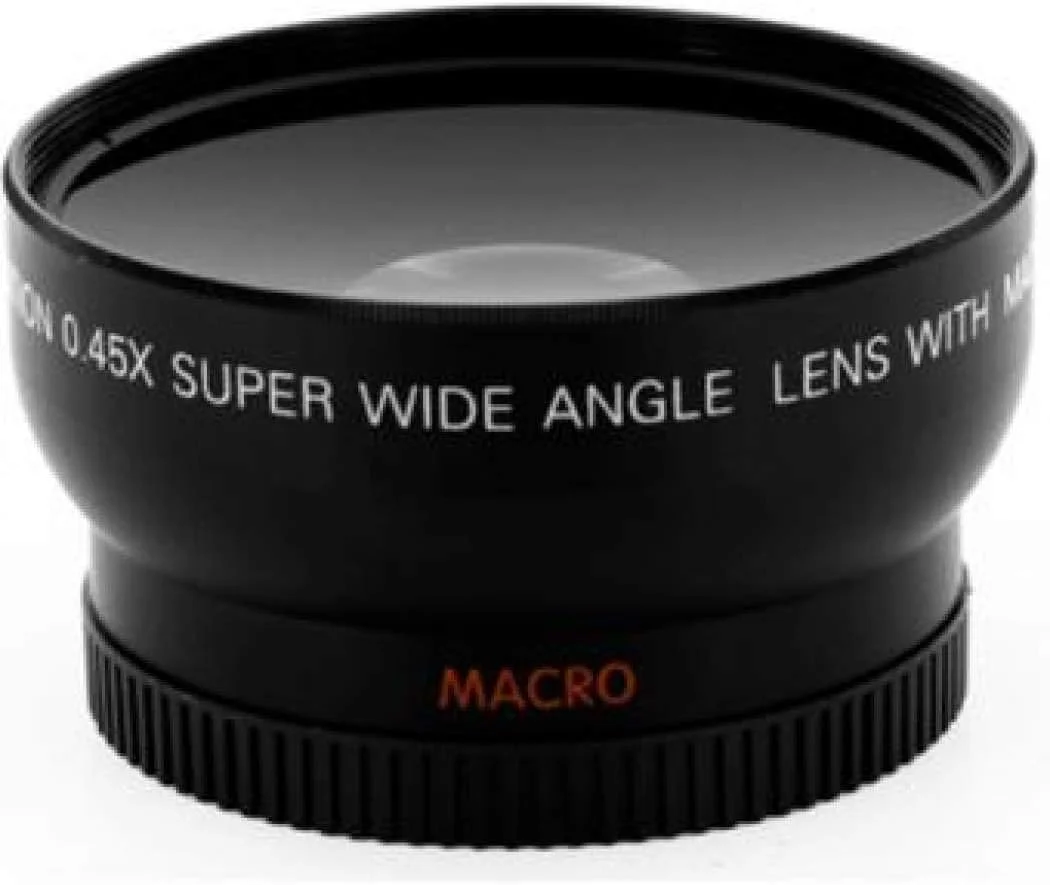 لنز زاویه باز eWINNER 58mm 0.45X شیشه نوری لنز ماکرو تبدیل جهانی دوربین DSLR لنز کلوز آپ کیف نگهداری برای دوربین دیجیتال مانت لنز 58 میلی متری برای دوربین Canon/Nikon/Sony (58MM)
