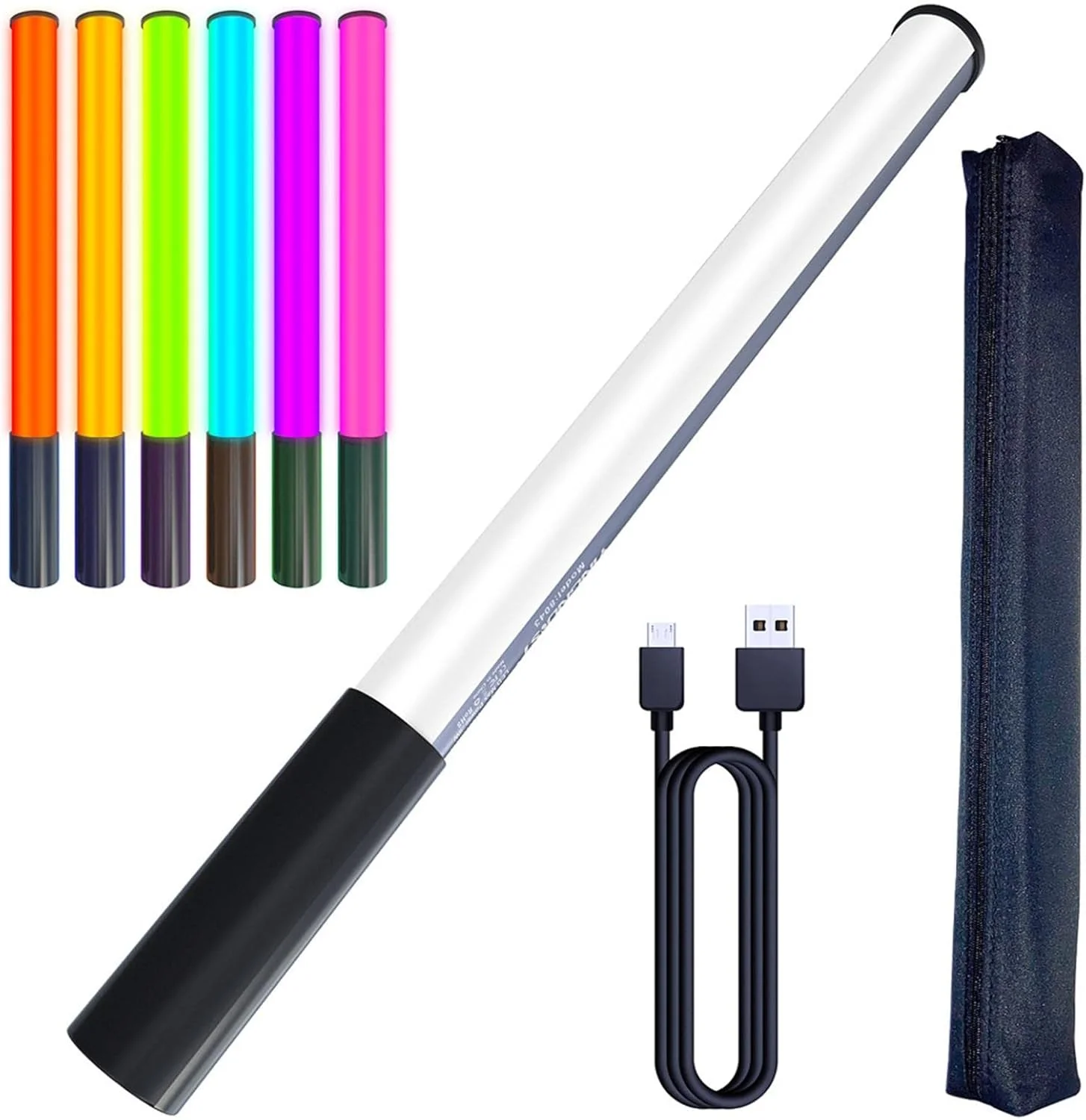 نوار نور RGB، میله نور LED عکاسی 17 اینچی، میله نور LED تمام رنگی RGB، نوارهای نور LED هوشمند با CRI95+ و نمایشگر برای ضبط ویدیو، عکاسی و نورپردازی بازی