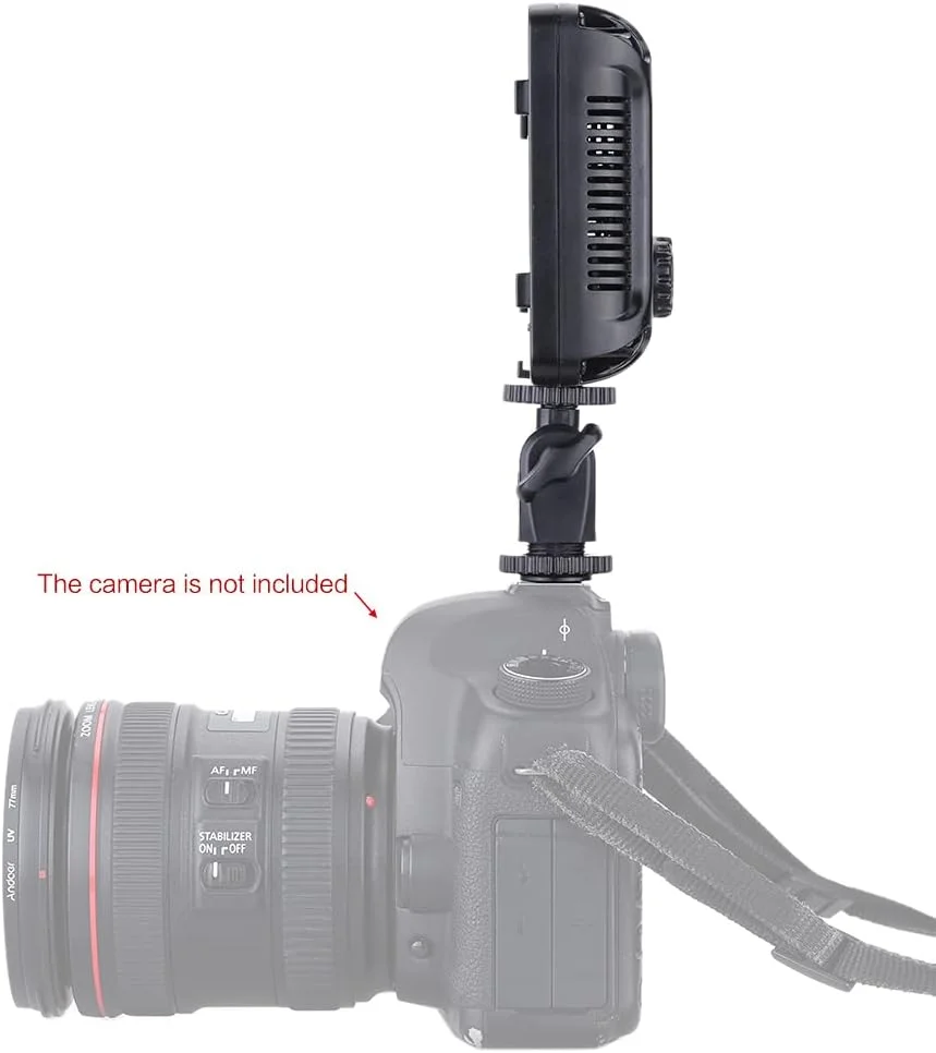 چراغ عکاسی، پنل چراغ استودیویی قابل حمل Domary با 176 LED و دمای رنگ 5600K برای دوربین های Ni-kon Pentax Olympus Camcorder DSLR