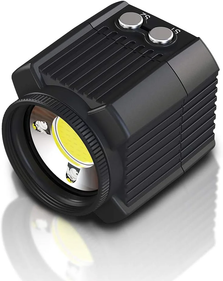چراغ های عکاسی، چراغ ویدئویی LED کوچک شارژی چراغ غواصی عکاسی زیر آب 60M ضد آب IPX8 نورپردازی کمپینگ برای پهپاد//دوربین های DSLR/دوربین های فیلمبرداری/دوربین های اکشن/تلفن هوشمند