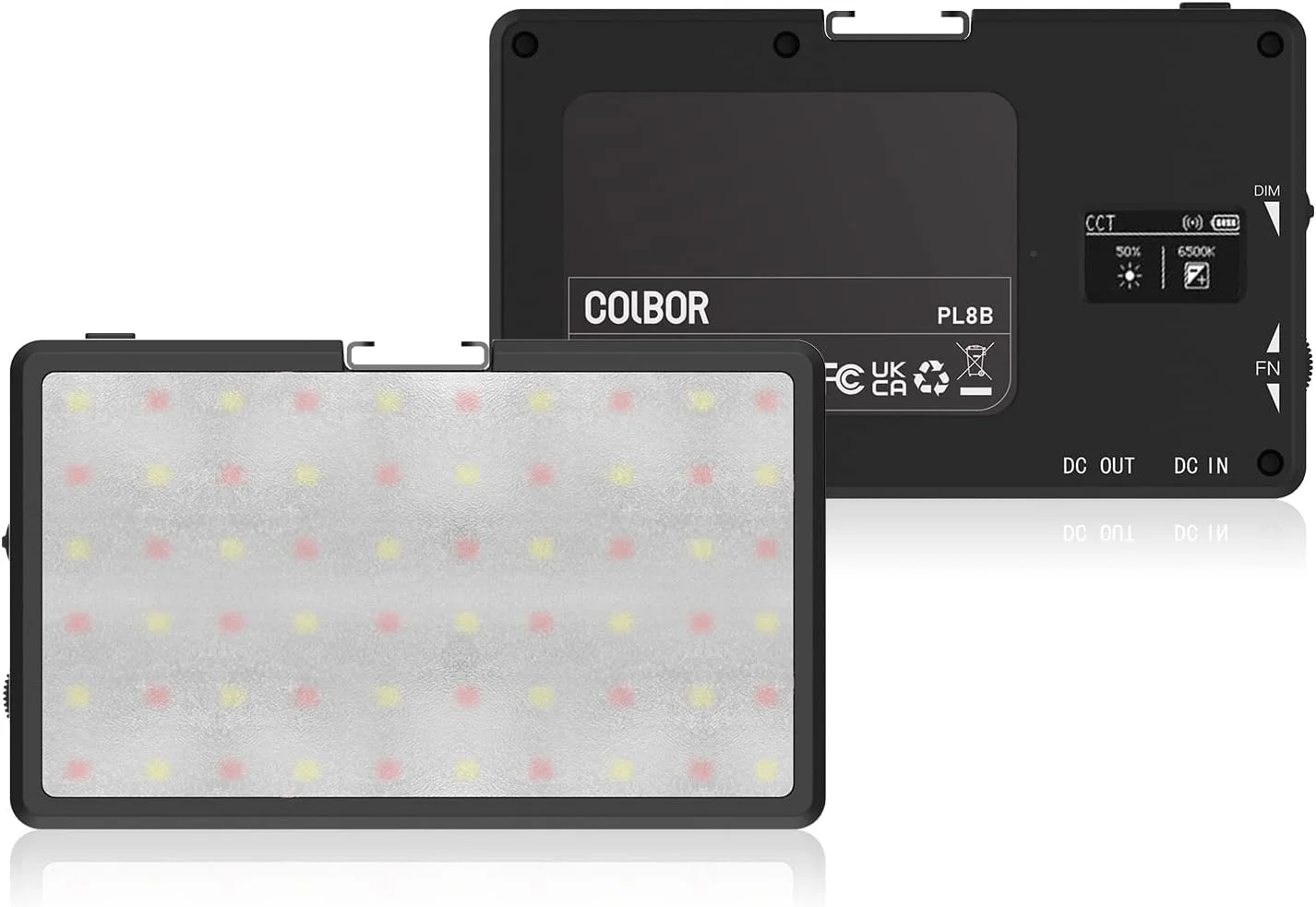 نورهای عکاسی، چراغ ویدئویی LED جیبی PL8B 2700K-6500K پنل نور پرکننده عکاسی قابل تنظیم با 27 جلوه نورپردازی صحنه باتری داخلی با پایه کفشک سرد پشت مغناطیسی کنترل APP
