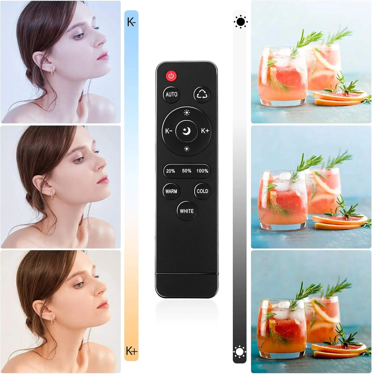 کیت نورپردازی استودیویی با 3 عدد چراغ LED دو رنگ 2800K-5700K، سافت باکس، پایه های قابل تنظیم، کنترل از راه دور، بازوی بوم و کیف حمل برای نورپردازی حرفه ای