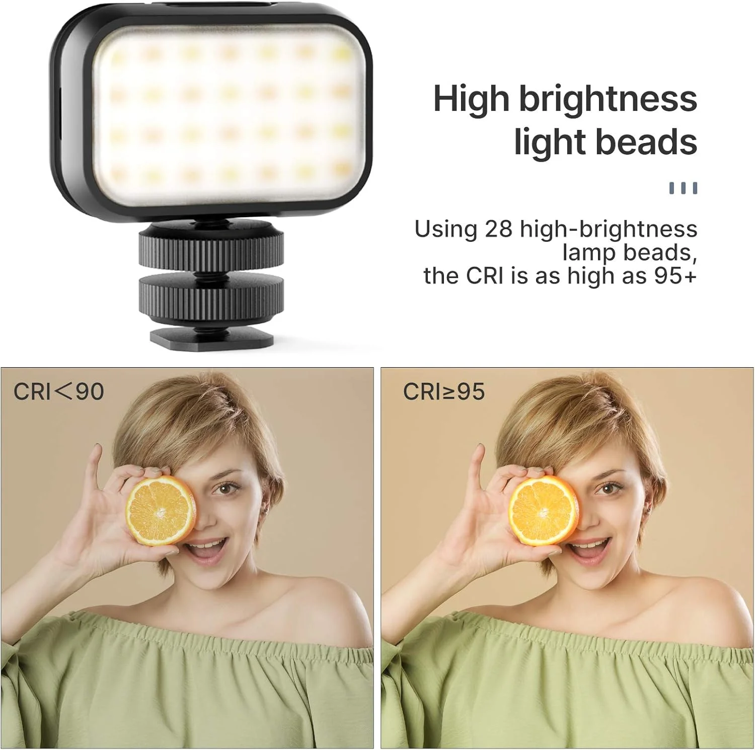 نور ال ای دی فیلمبرداری PICTRON VL28 مناسب آیفون، نور کوچک ال ای دی دوربین، قابل شارژ 5600K 95+ نور پرکننده بادوام برای Gopro Hero 9 8 7 6 5 DJI OSMO تلفن هوشمند Sony ZV-1 A7 RX100 VII دوربین Canon نور ال ای دی فیلمبرداری PICTRON VL28 مناسب آیفون، نور کوچک ال ای دی دوربین، قابل شارژ 5600K 95+ نور پرکننده بادوام برای Gopro Hero 9 8 7 6 5 DJI OSMO تلفن هوشمند Sony ZV-1 A7 RX100 VII دوربین Canon