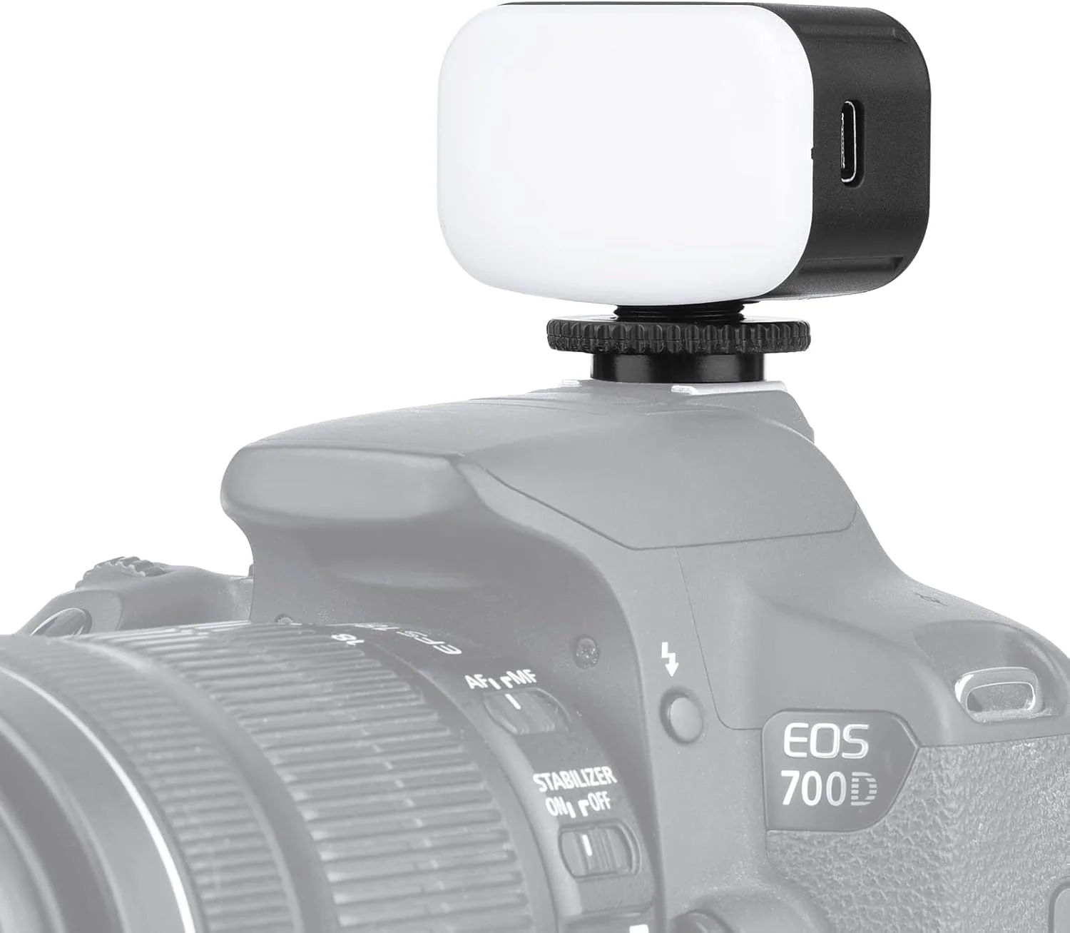 چراغ ویدئویی LED جیبی RGB با 16 مهره لامپ، 7 جلوه نورپردازی، مانت کفشک سرد، سوراخ پیچ 1/4 اینچی برای عکس گرفتن، سلفی، پخش زنده، کنفرانس، مهمانی