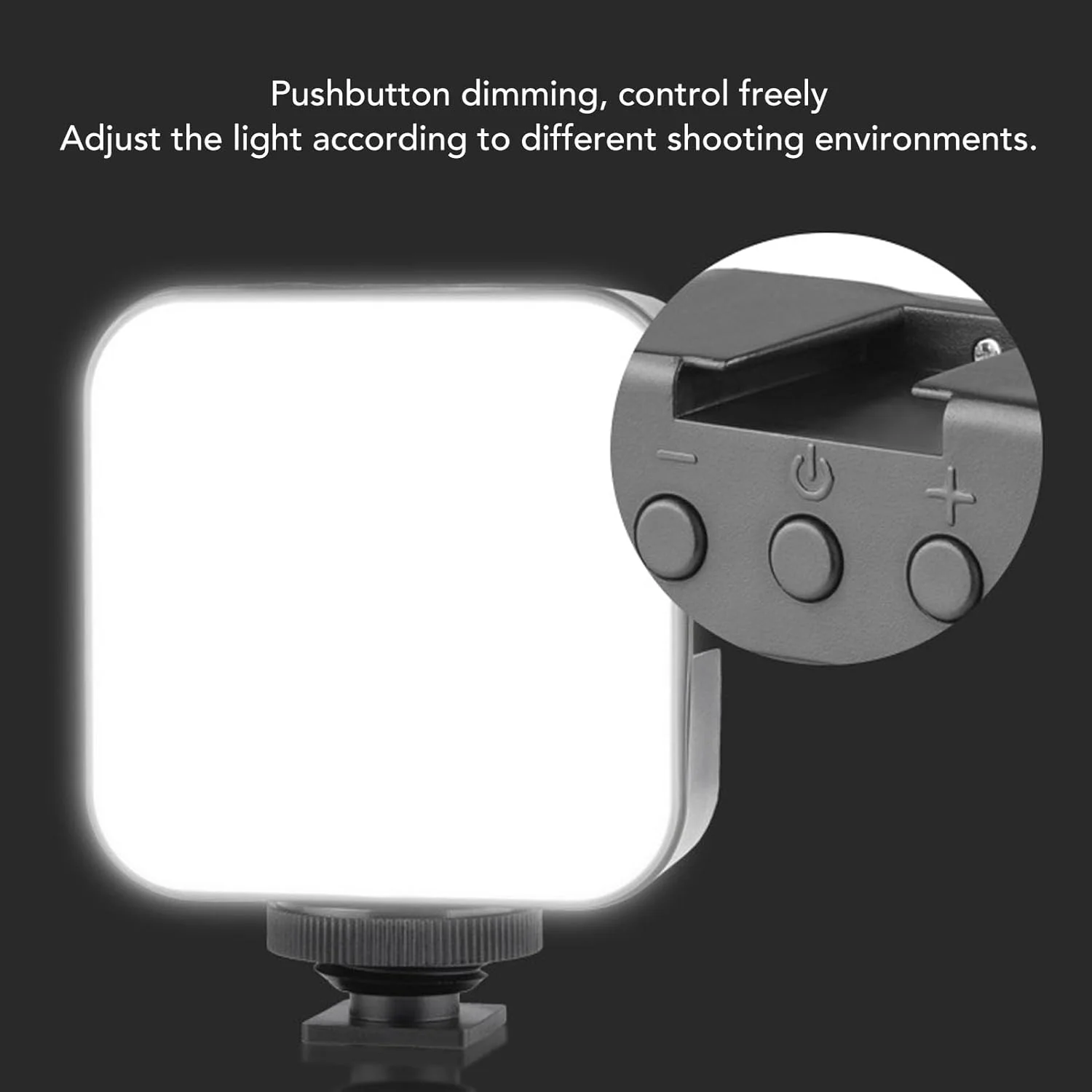 چراغ LED ویدئویی، چراغ دوربین 49 LED با دمای رنگ 6500K برای عکاسی و ضبط ویدئو، لامپ پرکننده نور قابل حمل، نور روشن برای پخش زنده و ضبط ویدئو