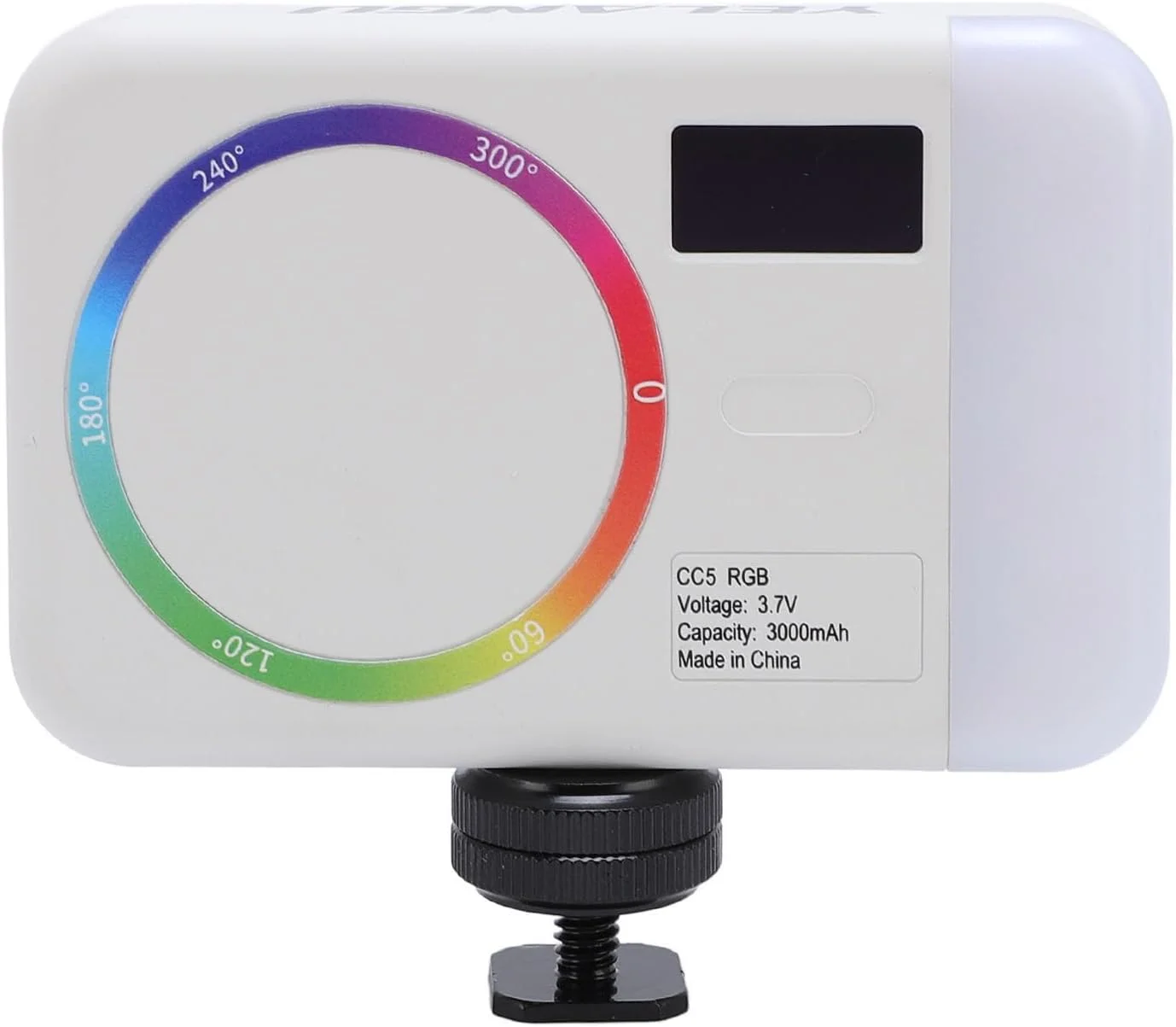 نور ویدئویی RGB قابل حمل 2500 تا 9000K با باتری 3000mAh، نور عکاسی جیبی برای پخش زنده و ولاگ