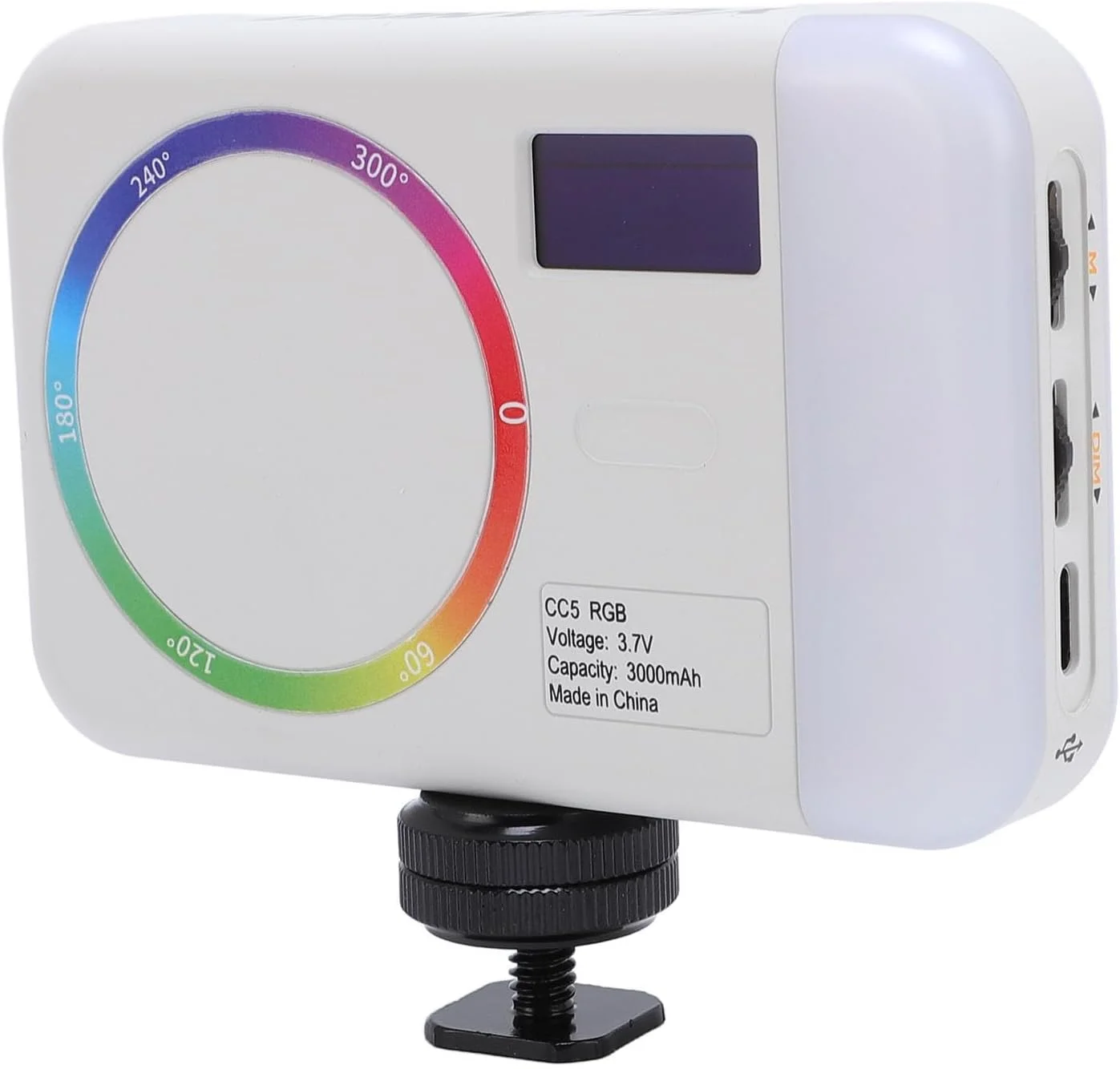 نور ویدئویی RGB قابل حمل 2500 تا 9000K با باتری 3000mAh، نور عکاسی جیبی برای پخش زنده و ولاگ