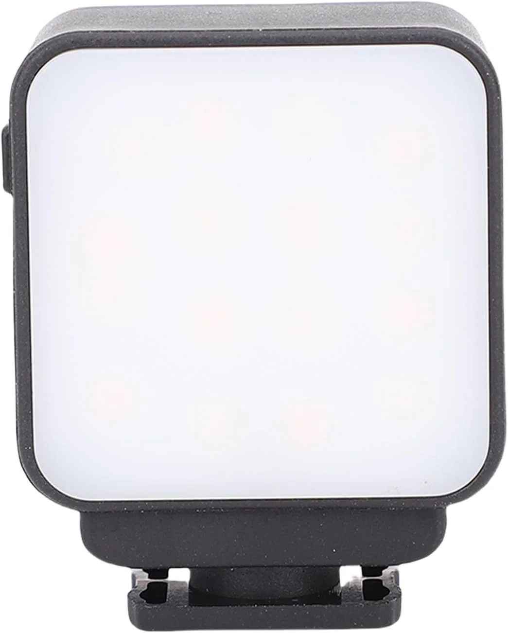 نور ویدئویی LED، طراحی جمع و جور و قابل حمل، 16 مهره LED با 3 دمای رنگ، 3 سطح روشنایی، قابل شارژ 120 دقیقه با پایه کفشک سرد برای عکاسی ولاگینگ، (مشکی)