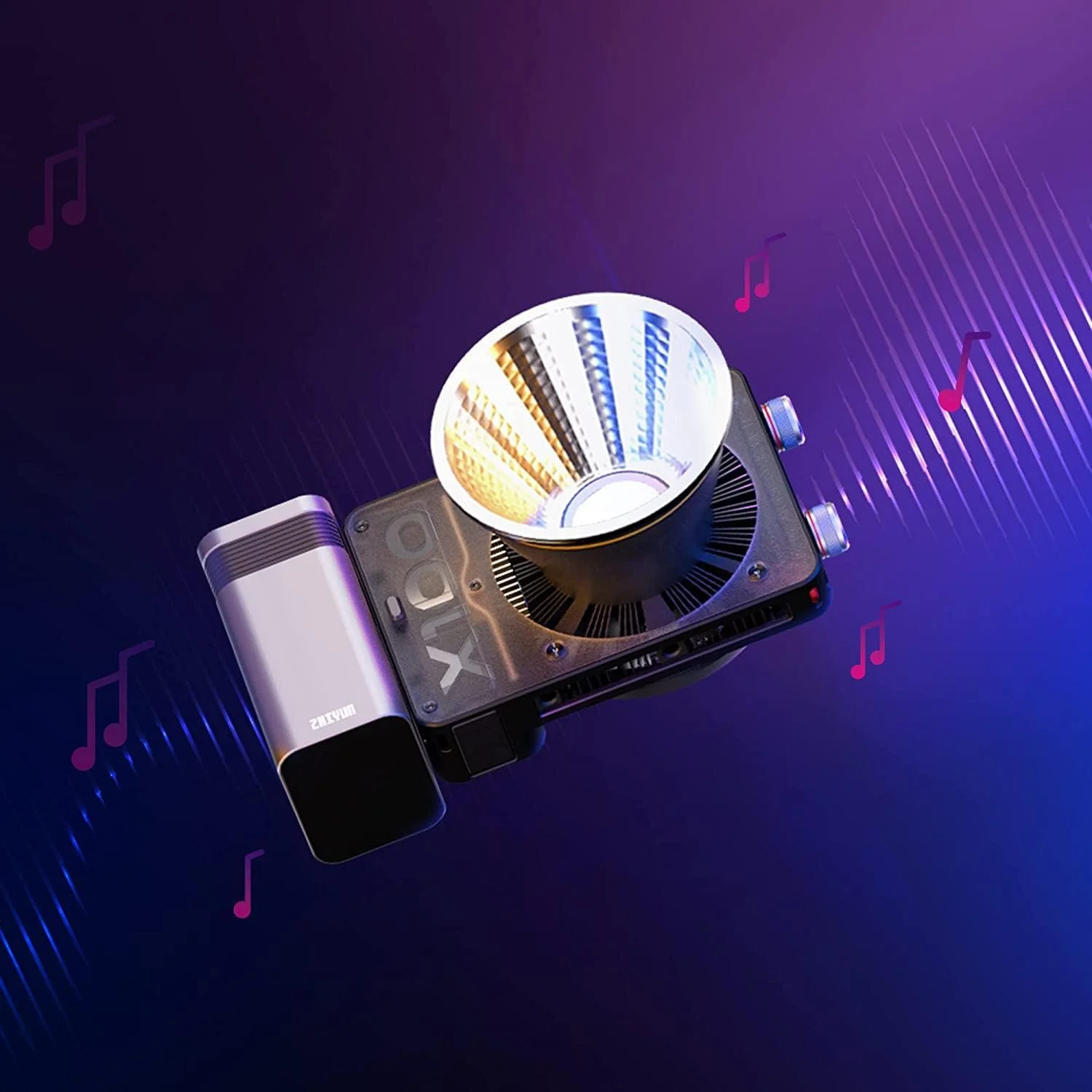 نور ویدئویی LED قابل حمل Zhiyun MOLUS X100 Combo، 100 وات 2700K-6500K CRI 95+ TLCI 97+ با کنترل روشنایی از طریق اپلیکیشن بلوتوث نور ویدئویی LED قابل حمل Zhiyun MOLUS X100 Combo، 100 وات 2700K-6500K CRI 95+ TLCI 97+ با کنترل روشنایی از طریق اپلیکیشن بلوتوث