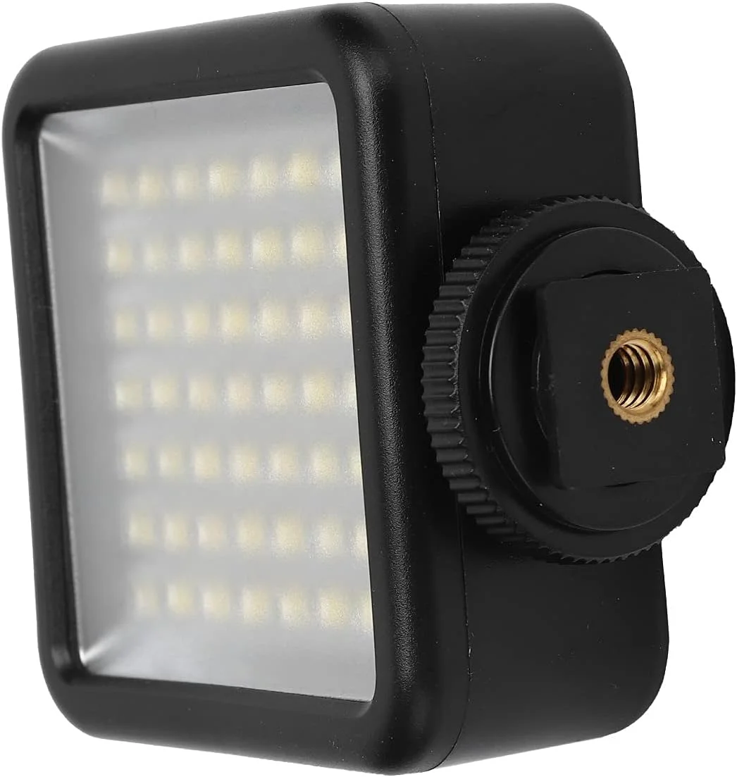 نور پرکننده ویدئویی مینی، نور پرکننده LED قابل حمل، نور پرکننده 6000k قابل تنظیم، نور پرکننده چند لامپی قفل شونده، جایگزین برای دوربین های ورزشی گرو پرو