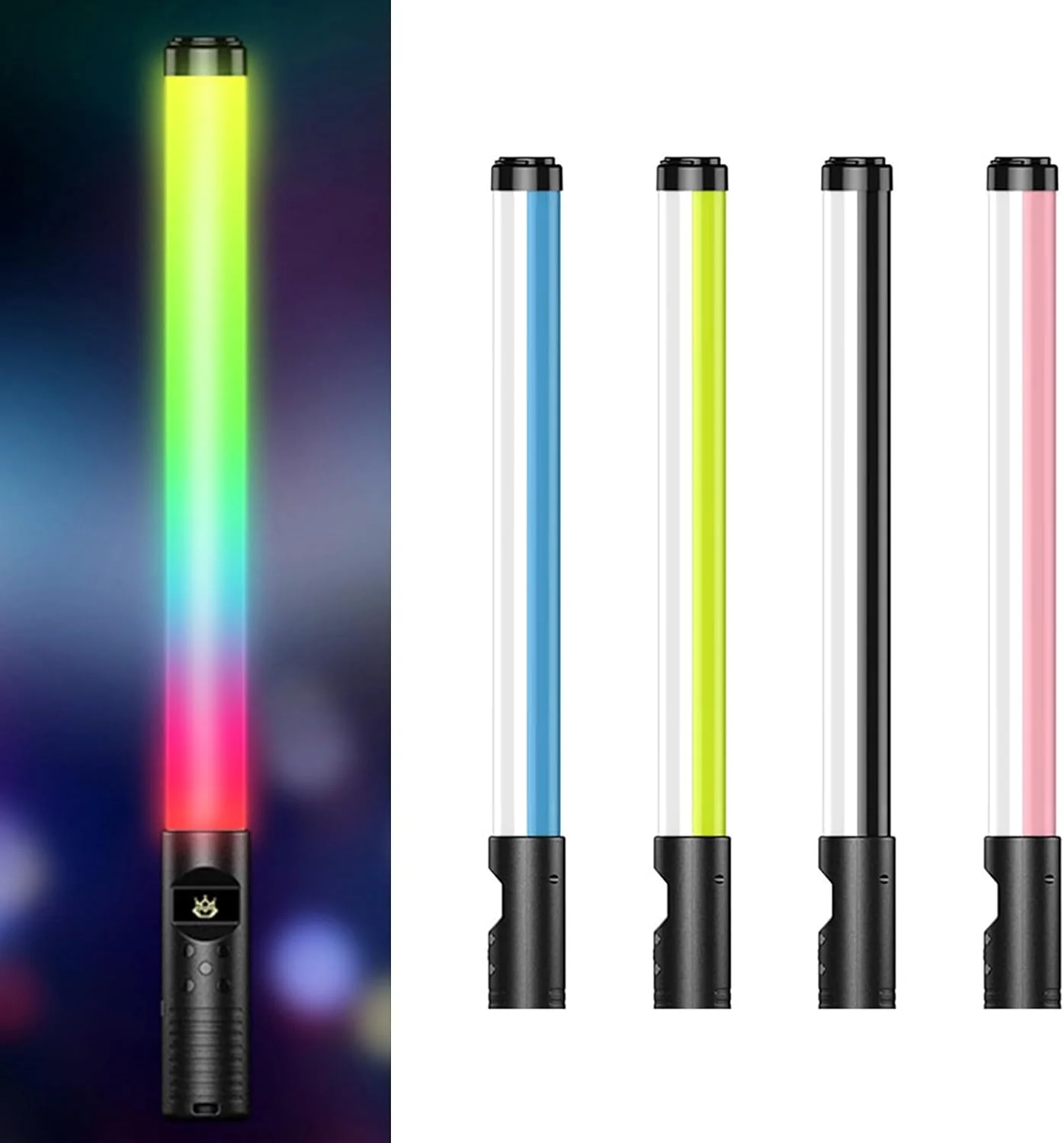 چراغ استیک پرکننده RGB، چراغ دستی LED قابل حمل، 85RA، نورپردازی عکاسی 3000K-6000K، باتری قابل شارژ 2500mAh، برای عکاسی استودیویی