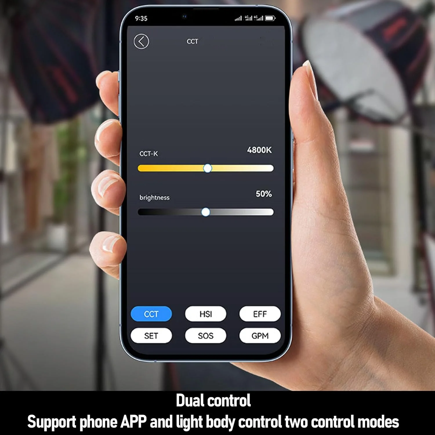 نور پرکننده RGB قابل حمل 100 وات با کنترل از طریق اپلیکیشن، 3000K تا 6500K برای عکاسی، صحنههای بیپایان با 51 افکت، منبع تغذیه DC Type C، پایه برای سافت باکس و سهپایه، فن کم صدا نور پرکننده RGB قابل حمل 100 وات با کنترل از طریق اپلیکیشن، 3000K تا 6500K برای عکاسی، صحنههای بیپایان با 51 افکت، منبع تغذیه DC Type C، پایه برای سافت باکس و سهپایه، فن کم صدا