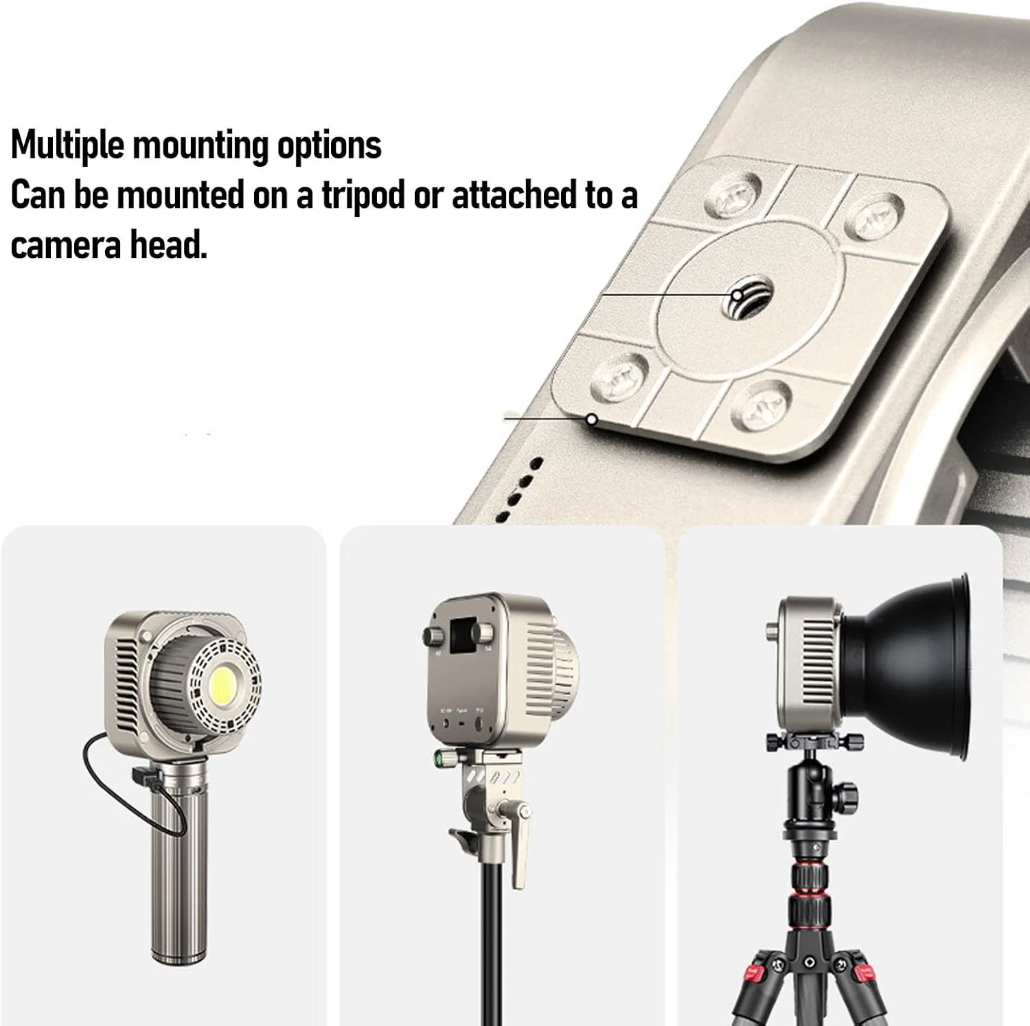 نور پرکننده RGB قابل حمل 100 وات با کنترل از طریق اپلیکیشن، 3000K تا 6500K برای عکاسی، صحنههای بیپایان با 51 افکت، منبع تغذیه DC Type C، پایه برای سافت باکس و سهپایه، فن کم صدا نور پرکننده RGB قابل حمل 100 وات با کنترل از طریق اپلیکیشن، 3000K تا 6500K برای عکاسی، صحنههای بیپایان با 51 افکت، منبع تغذیه DC Type C، پایه برای سافت باکس و سهپایه، فن کم صدا