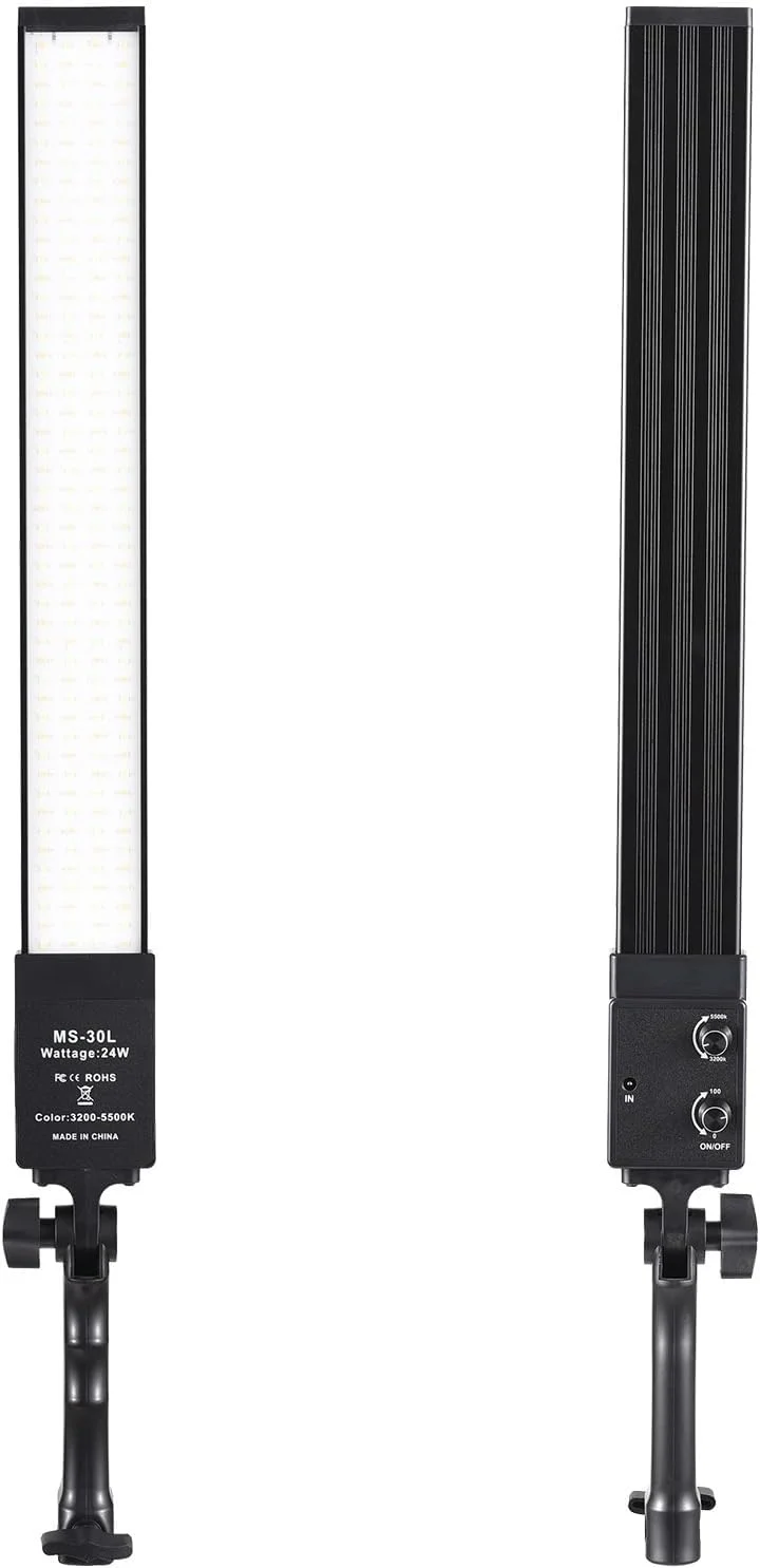 کیت نورپردازی قابل حمل Xunyee با میله نور LED ویدئویی 24 وات 3200K-5500K با قابلیت تنظیم نور + پایه نور فلزی 2 متری + کنترل از راه دور برای تولید محتوای ویدیویی، پخش زنده، عکاسی از محصول و پرتره