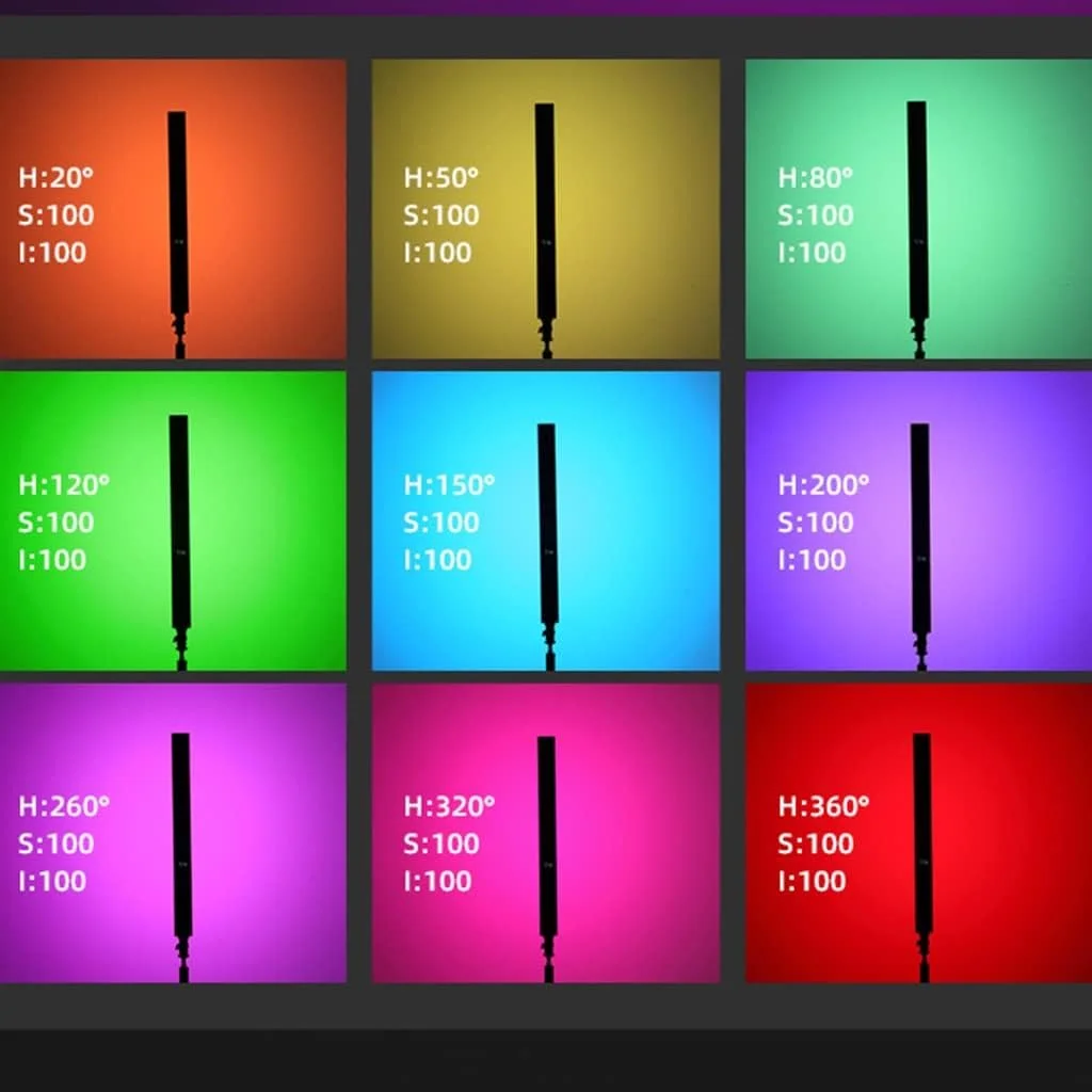 چراغ LED قابل حمل برای عکاسی، میله نور ویدئویی RGB LED، نور پرکننده دستی، 12 حالت نورپردازی، کم نور شدن پیوسته، CRI 96+، 2500K-8500K، کیف حمل چراغ LED قابل حمل برای عکاسی، میله نور ویدئویی RGB LED، نور پرکننده دستی، 12 حالت نورپردازی، کم نور شدن پیوسته، CRI 96+، 2500K-8500K، کیف حمل