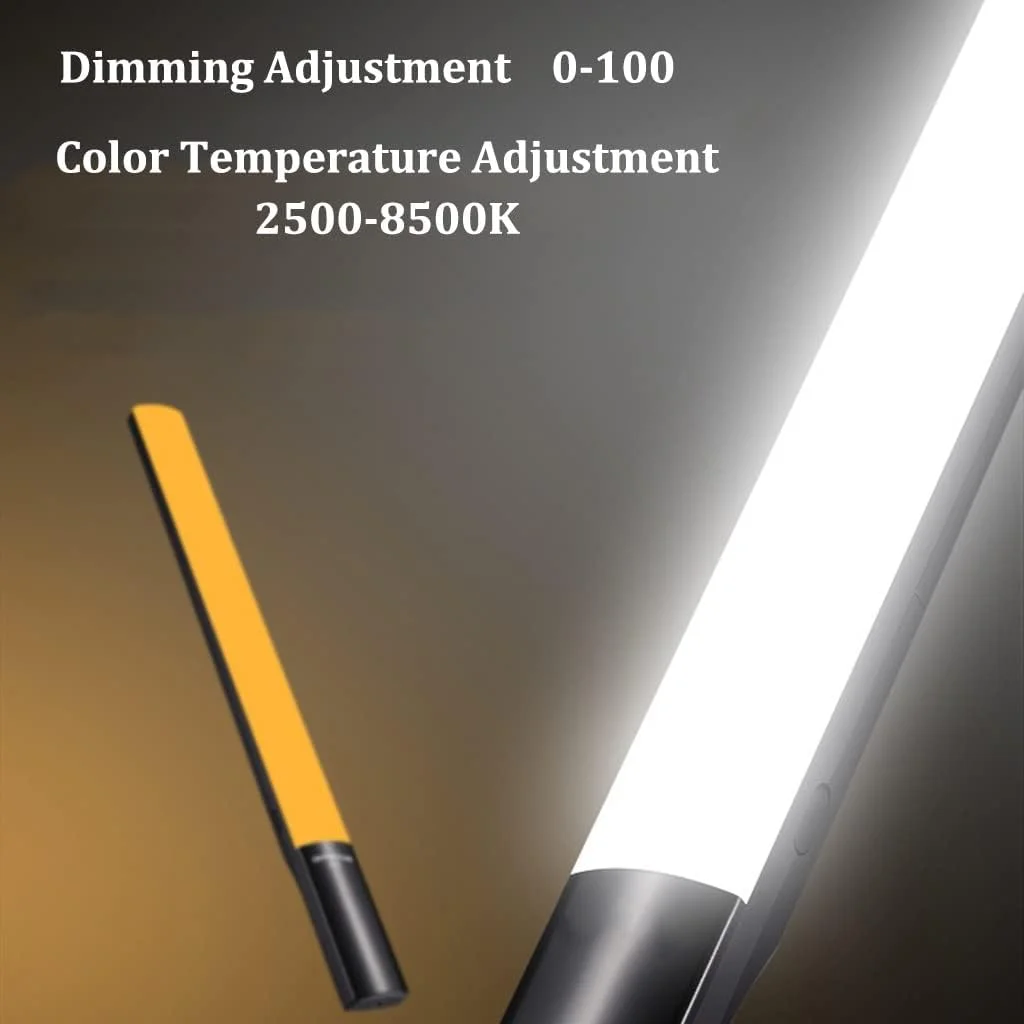 چراغ LED قابل حمل برای عکاسی، میله نور ویدئویی RGB LED، نور پرکننده دستی، 12 حالت نورپردازی، کم نور شدن پیوسته، CRI 96+، 2500K-8500K، کیف حمل چراغ LED قابل حمل برای عکاسی، میله نور ویدئویی RGB LED، نور پرکننده دستی، 12 حالت نورپردازی، کم نور شدن پیوسته، CRI 96+، 2500K-8500K، کیف حمل