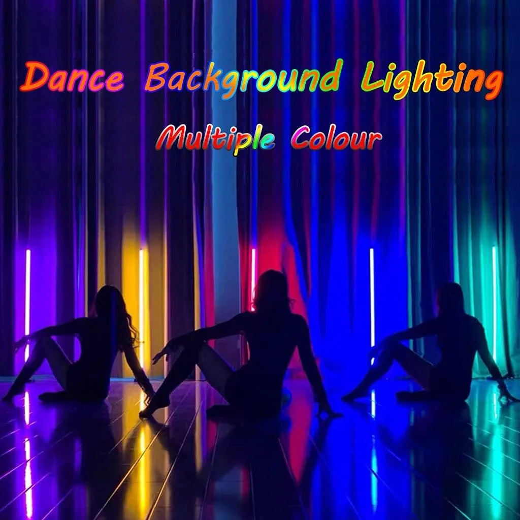 چراغ ال ای دی قابل حمل برای عکاسی، چراغ ویدئویی ال ای دی دستی با کنترل از راه دور، لوله نور RGB قابل شارژ USB برای نورپردازی تکمیلی ویدئو استودیویی، با پایه ایستاده/سه پایه