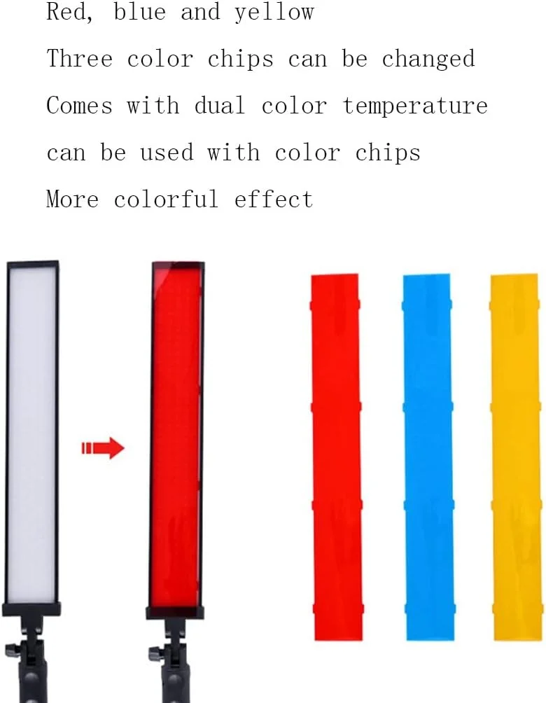نور LED پرتره با دمای رنگ قابل تنظیم، میله نوری با باتری و نورپردازی چند رنگی قابل تنظیم برای عکاسی خلاقانه (رنگ: تک لامپ)