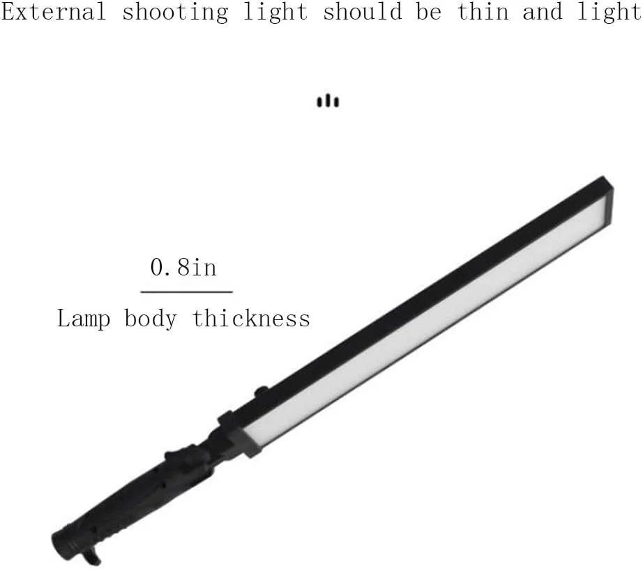 نور LED پرتره با دمای رنگ قابل تنظیم، میله نوری با باتری و نورپردازی چند رنگی قابل تنظیم برای عکاسی خلاقانه (رنگ: تک لامپ)