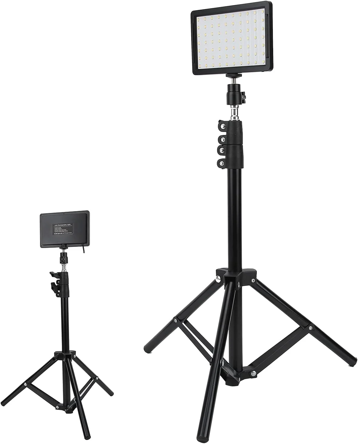 نور پرکننده LED، 3 بسته نور پرکننده قابل تنظیم روشنایی حرفه ای و کاربردی برای عکاسی پرتره، آرایش زیبایی یا پخش زنده