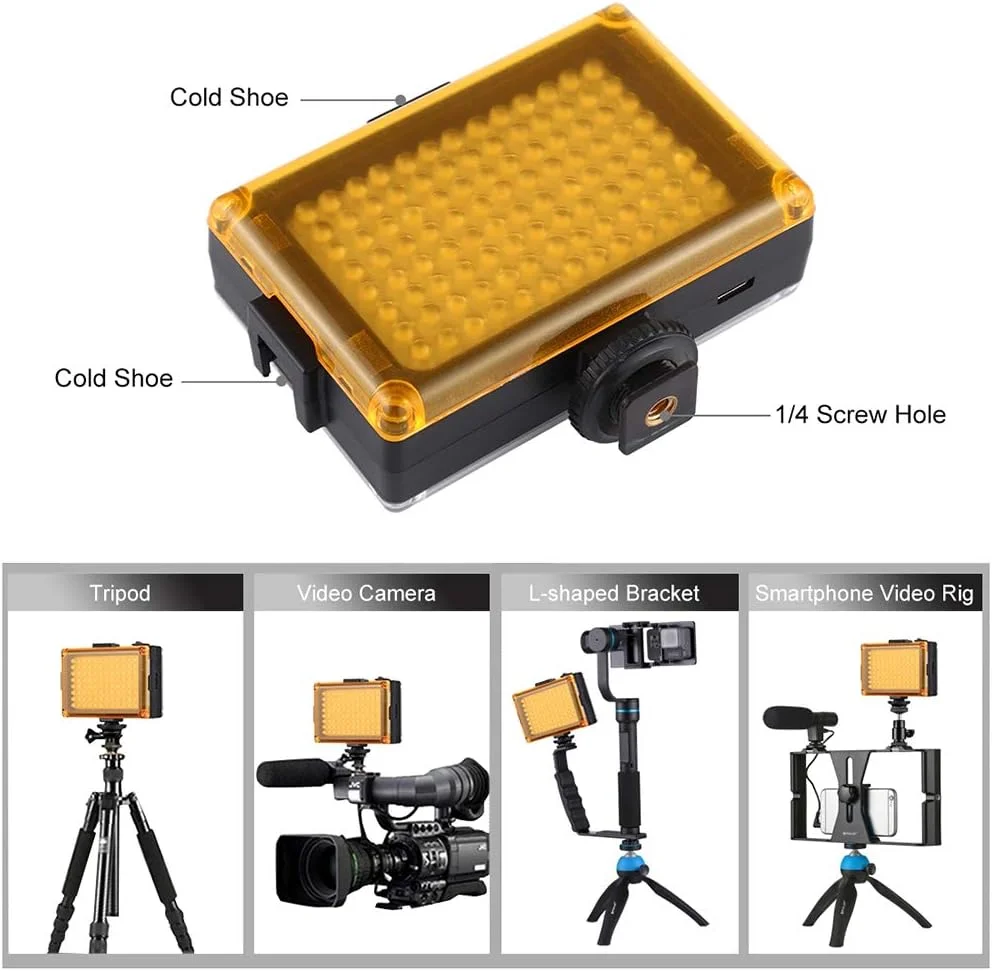 نور ویدئویی حرفه ای PU4096 با 104 ال ای دی و 860 لومن، مناسب استودیو و لوازم جانبی دوربین های DSLR، جیبی نور ویدئویی حرفه ای PU4096 با 104 ال ای دی و 860 لومن، مناسب استودیو و لوازم جانبی دوربین های DSLR، جیبی