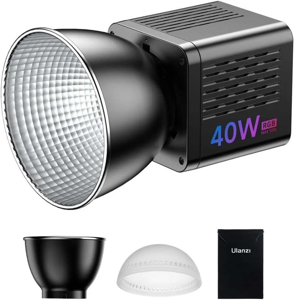 نور ویدئویی LED دستی قابل حمل مینی Ulanz i L024 50W RGB برای نور پس زمینه ویدئو، عکاسی استودیویی، مسافرت | باتری 490 گرمی 3400 میلی آمپر ساعت 50 دقیقه @ حداکثر روشنایی | CRI ≥95 TLCI ≥96 13150Lux | Type-C 65W PD نور ویدئویی LED دستی قابل حمل مینی Ulanz i L024 50W RGB برای نور پس زمینه ویدئو، عکاسی استودیویی، مسافرت | باتری 490 گرمی 3400 میلی آمپر ساعت 50 دقیقه @ حداکثر روشنایی | CRI ≥95 TLCI ≥96 13150Lux | Type-C 65W PD