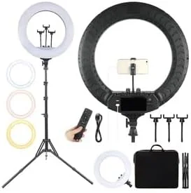 حلقه نور ال ای دی RL-18 – حلقه نور نرم ال ای دی برای روشنایی بی نقص حلقه نور ال ای دی RL-18 – حلقه نور نرم ال ای دی برای روشنایی بی نقص