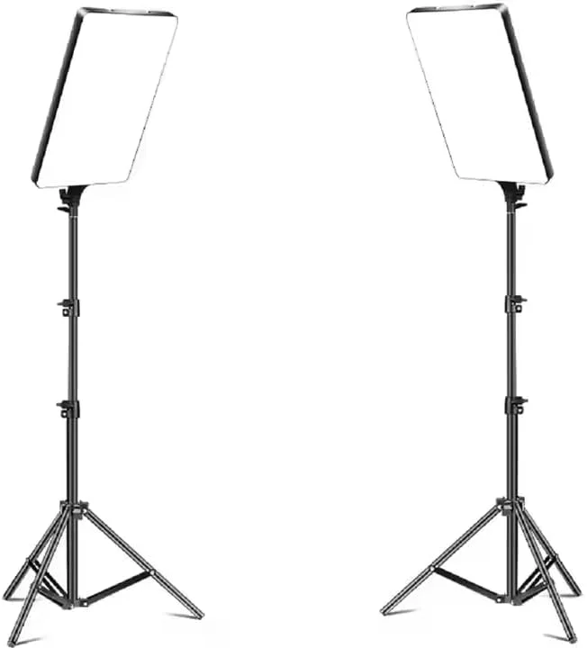 نور ویدئویی ال ای دی 24 اینچی RL-T24 - نورپردازی استودیویی قابل تنظیم با کنترل از راه دور برای عکاسی، پخش زنده و تولید ویدئو