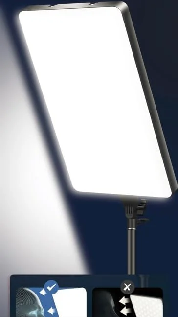 نور ویدئویی ال ای دی 24 اینچی RL-T24 - نورپردازی استودیویی قابل تنظیم با کنترل از راه دور برای عکاسی، پخش زنده و تولید ویدئو