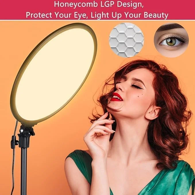 نور پرکننده LED گرد با کنترل از راه دور و دستیار لمسی، قطر 33 سانتی متر