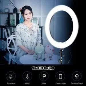 حلقه نور ال ای دی RL-18 – حلقه نور نرم ال ای دی برای روشنایی بی نقص