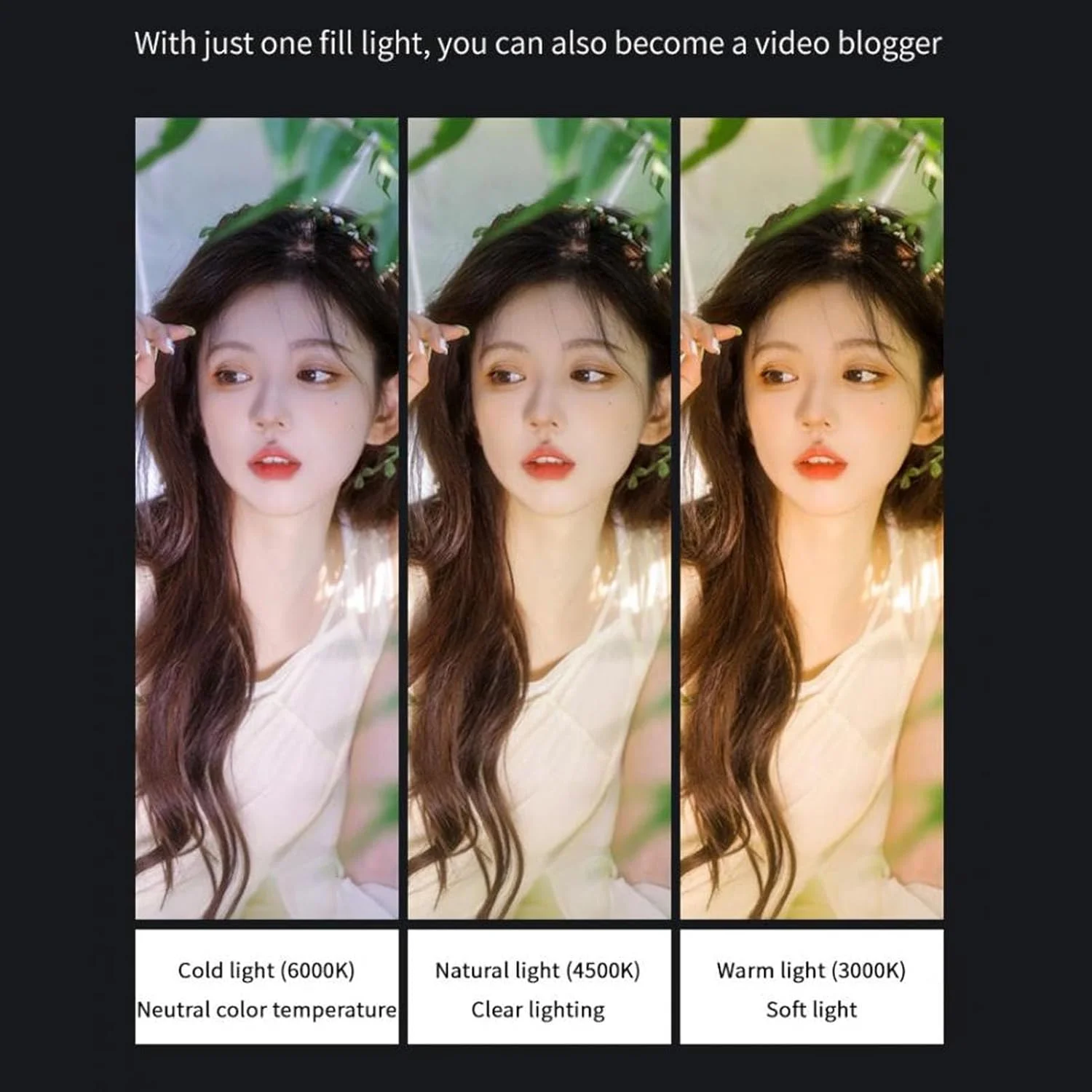 نور ال ای دی کوچک برای فیلمبرداری Osmo 3، نور تکمیلی برای سلفی و ولاگ با پایه، نورپردازی قابل حمل برای عکاسی با سه پایه دوربین Osmo 3 و تلفن