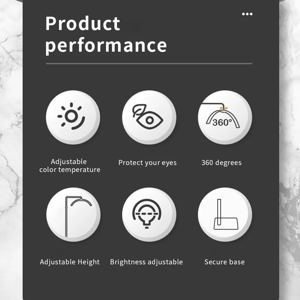 نور ویدئویی LED مدل HD M40X 36W با پایه فلزی تلسکوپی، گیره موبایل، کنترل از راه دور و پایه چرخ دار جداشدنی برای آرایشگاه، میکاپ و لایو